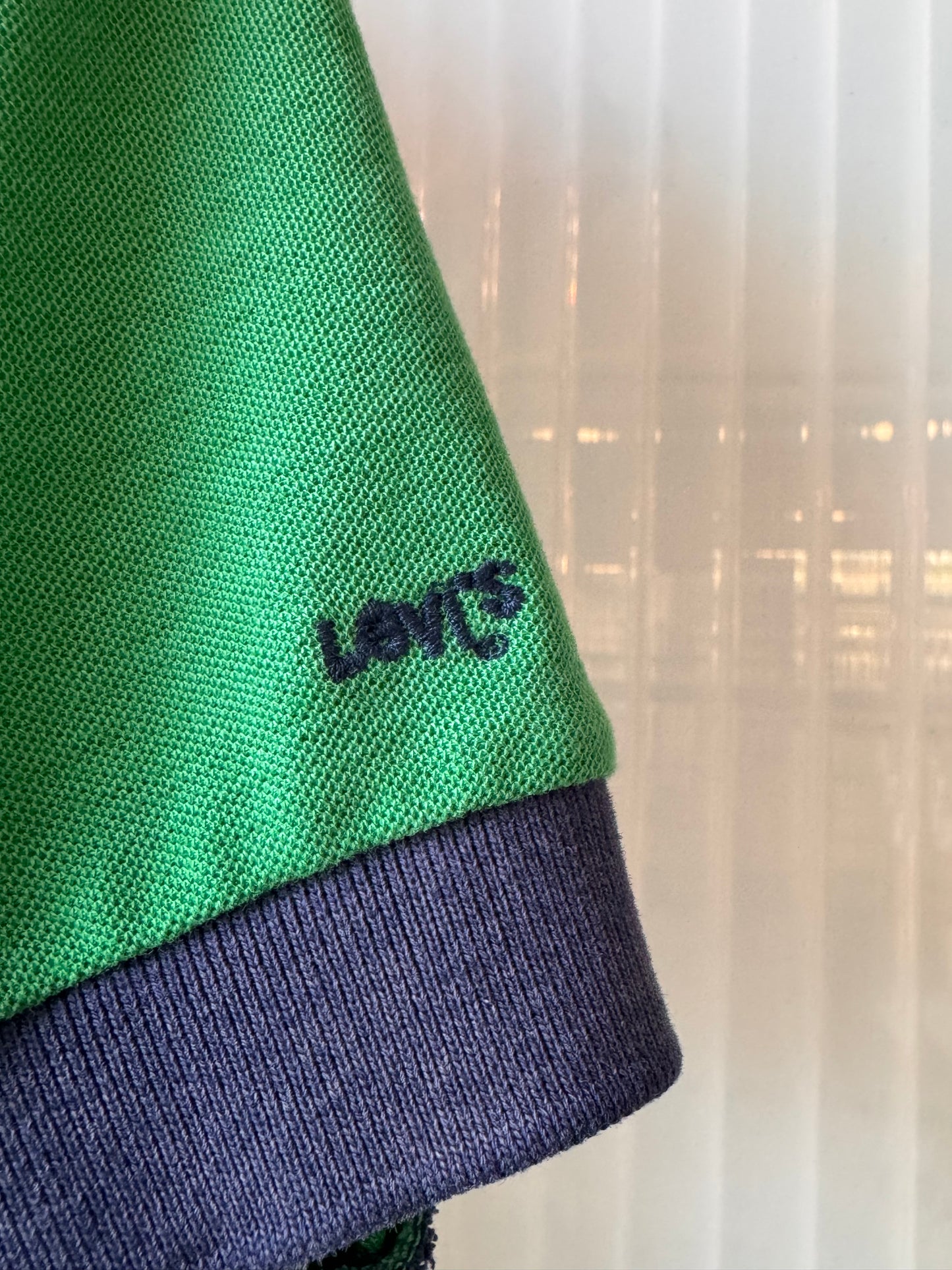1970s Levi's Green 1/4th Button-Up Shirt