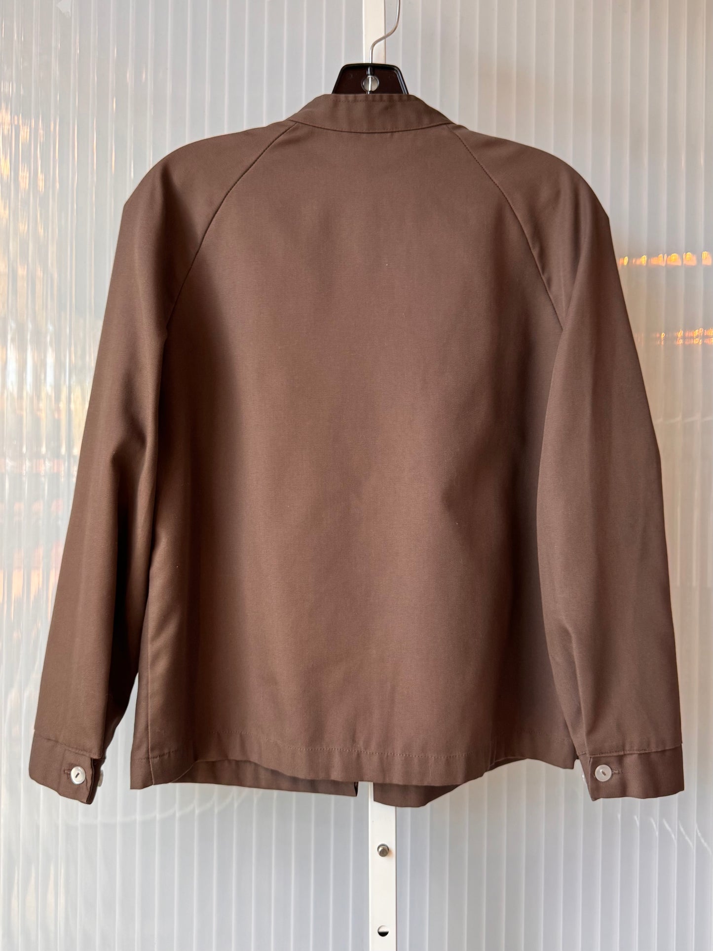 1970s Brown Canvas Zip-Up Jacket