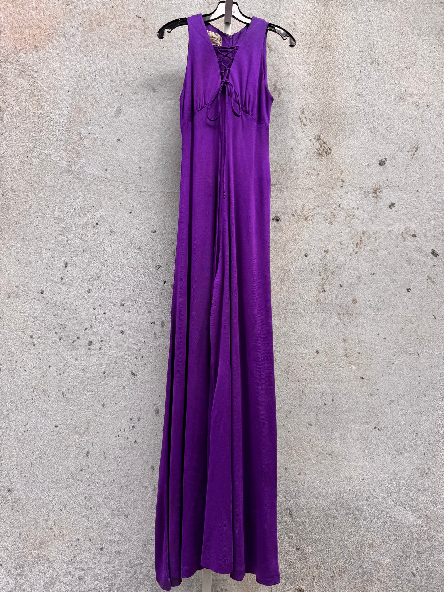 1970s Purple Flare-Leg Disco Romper