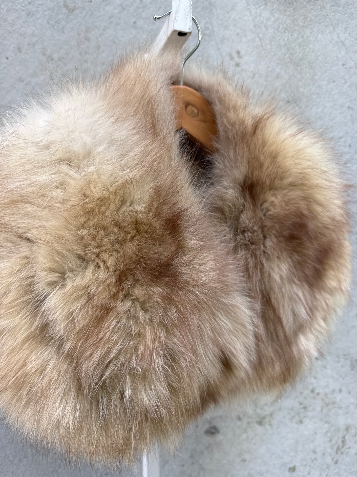 Genuine Cream Fur Collar