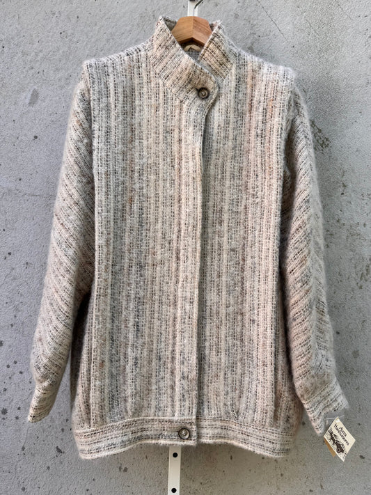 1980s Deadstock Cream Wool Jacket