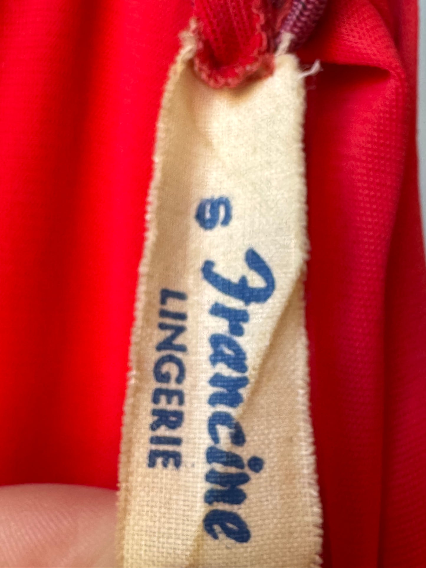 1950s Red Pleated A-Line Petticoat