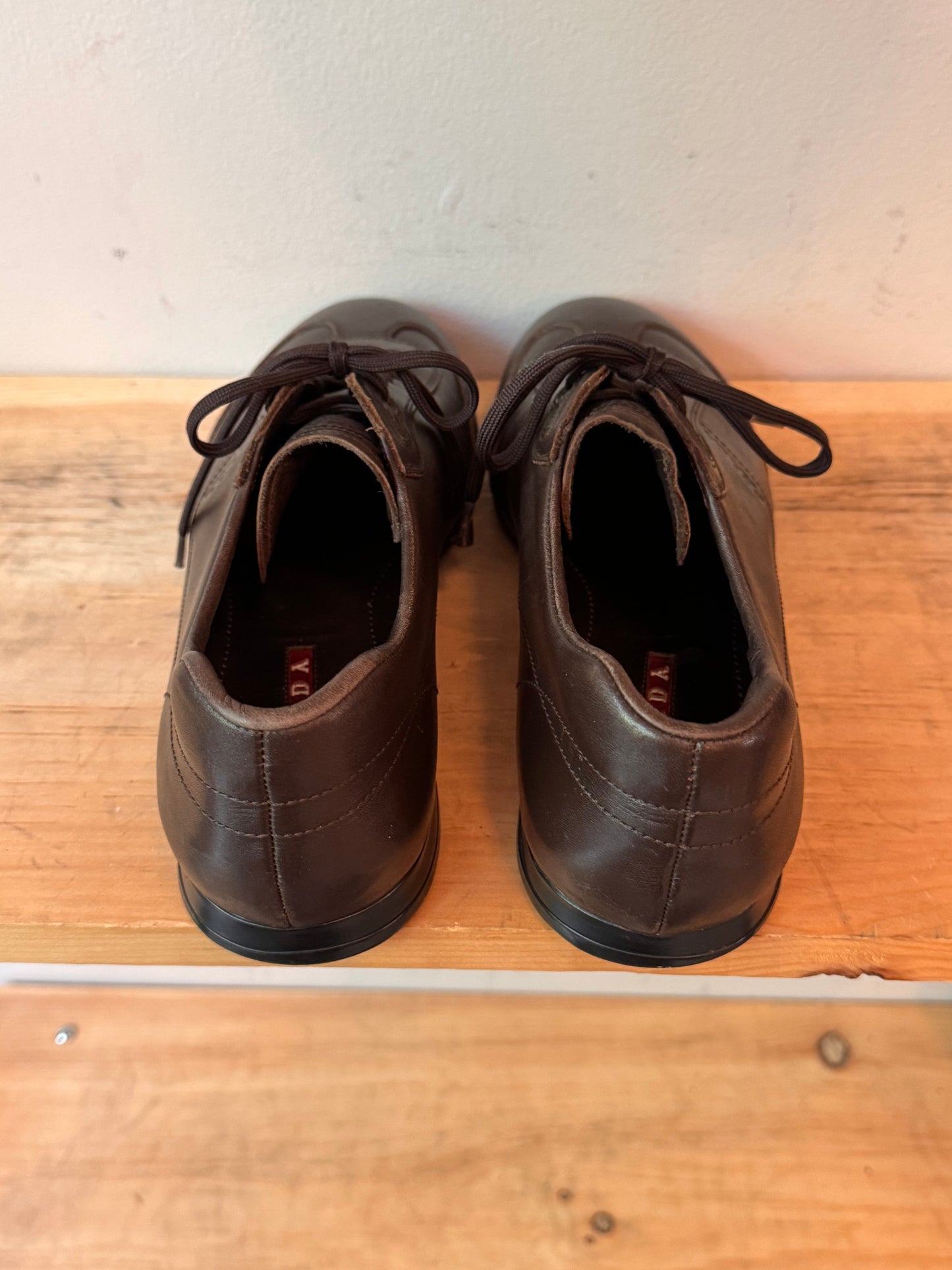 Prada Persio Lace Men's Brown Trainers
