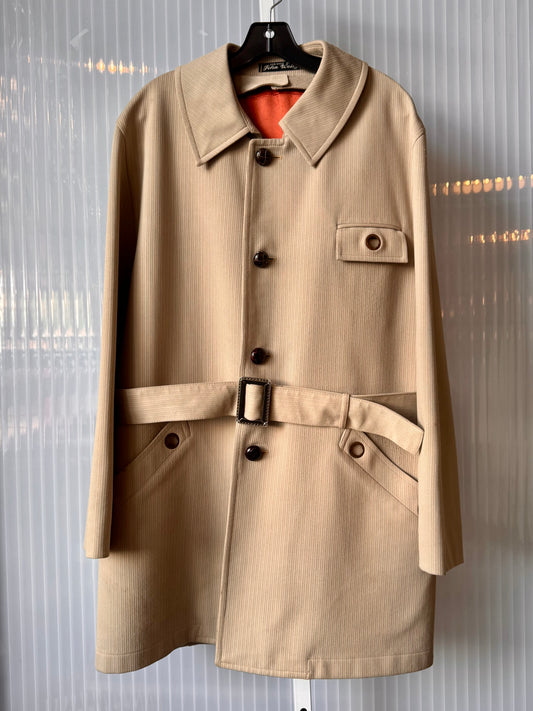 1960s Tan Men's Overcoat