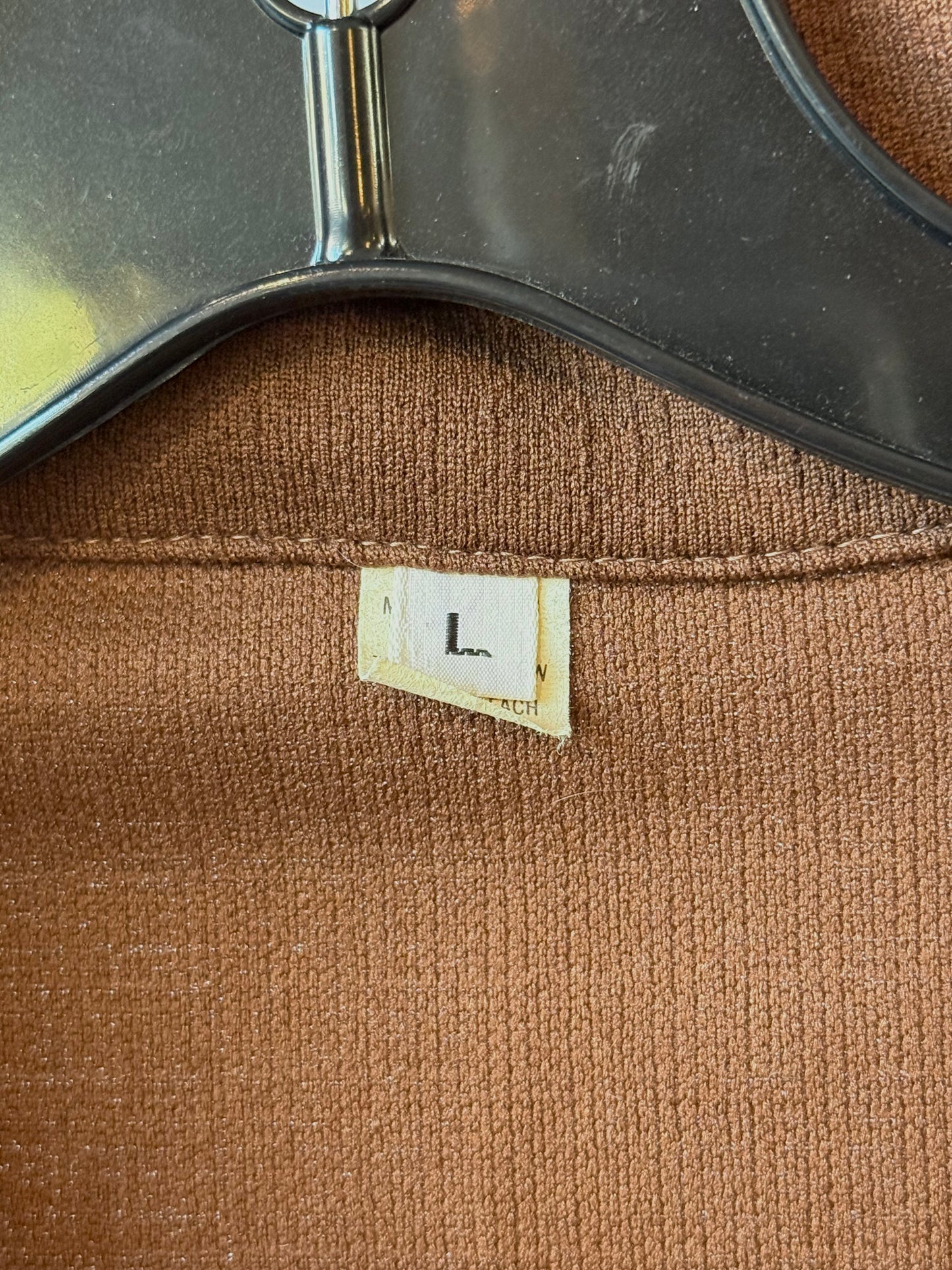 1970s Brown Collared Shirt w/ Deadstock Tags