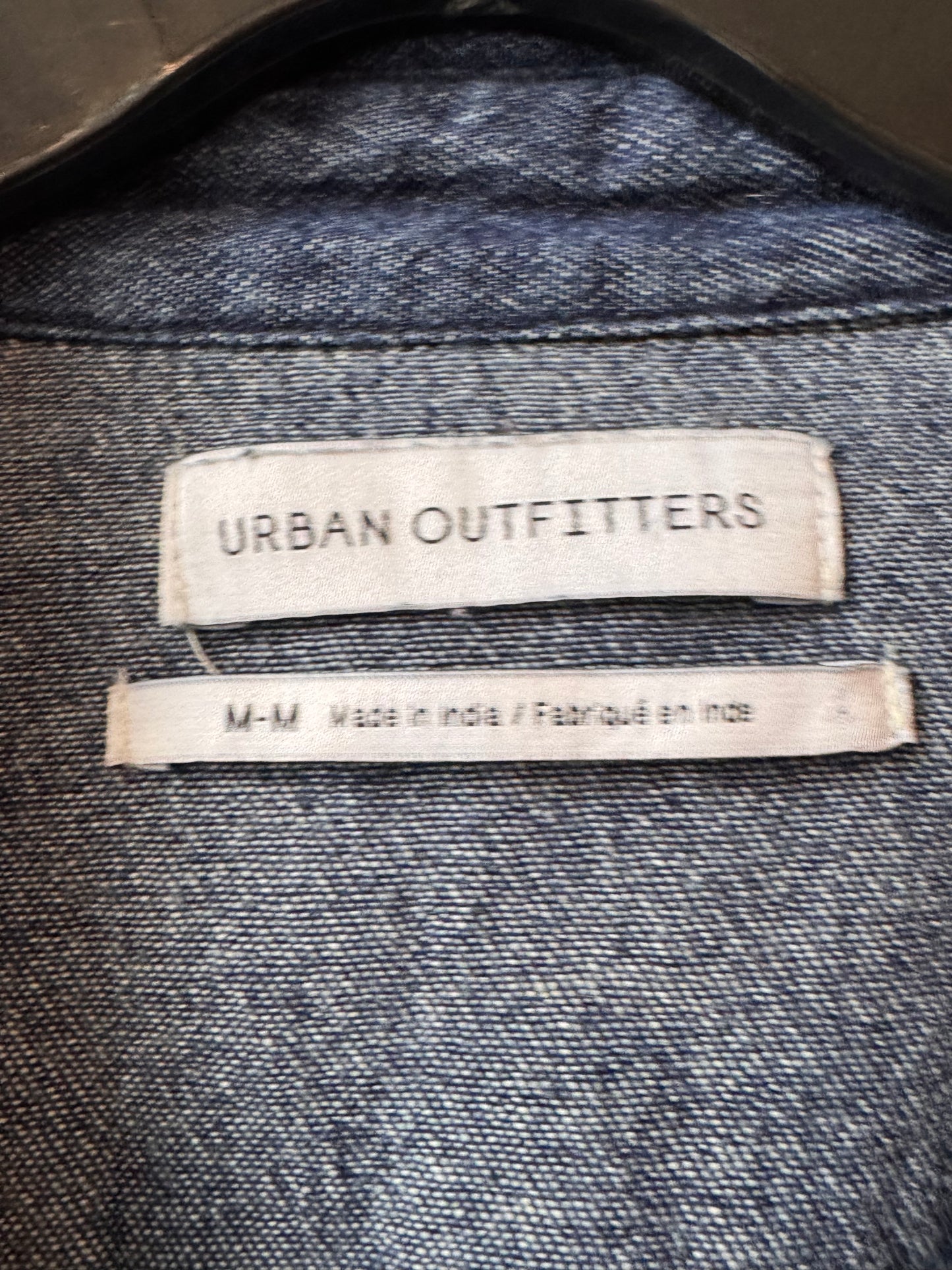 2010s Pearl-Snap Blue Denim Western Button up