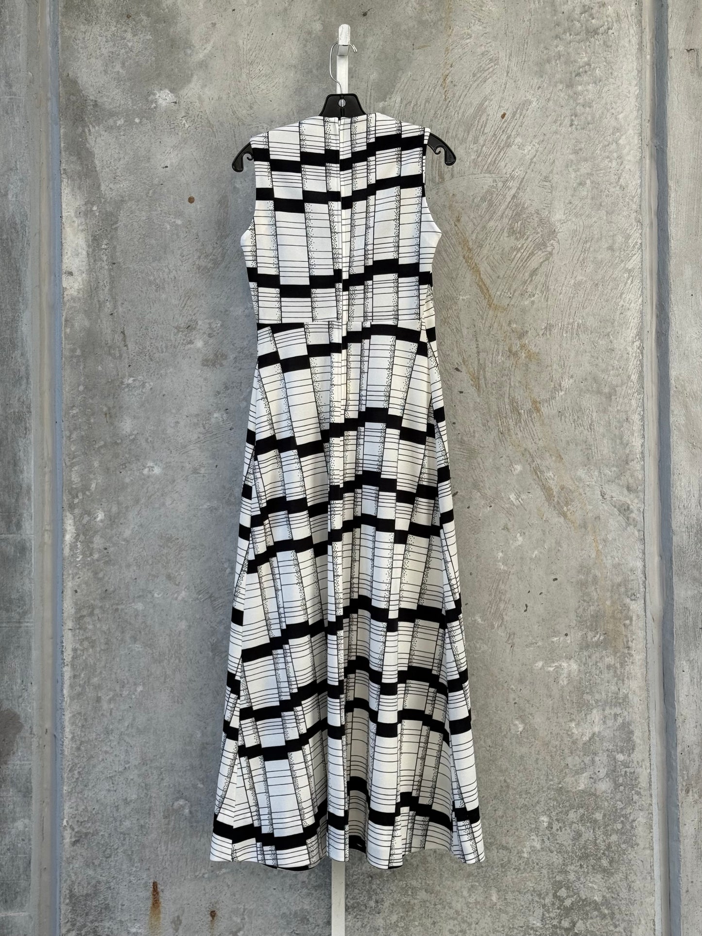 1970s Black & White Dress & Jacket Set