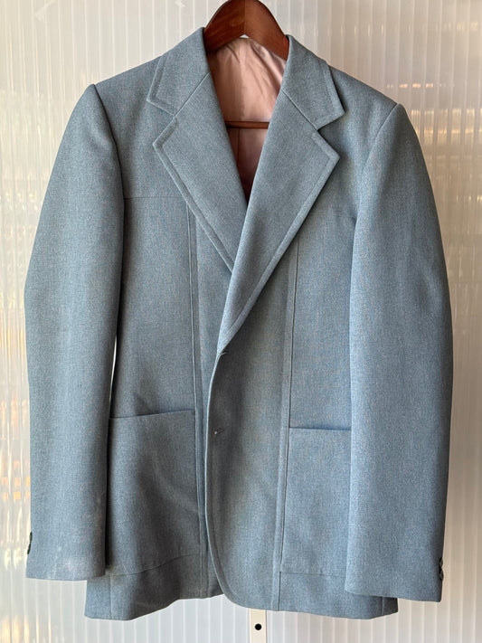 1970s Powder Blue 3-Piece Suit Set