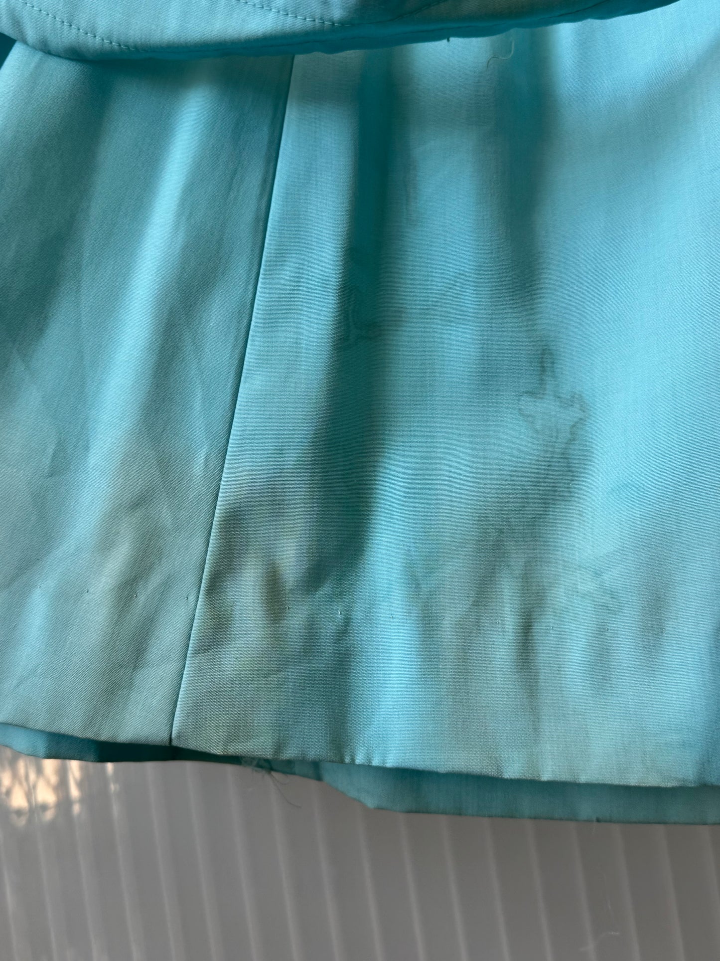 1960s Collared Blue Shift Dress