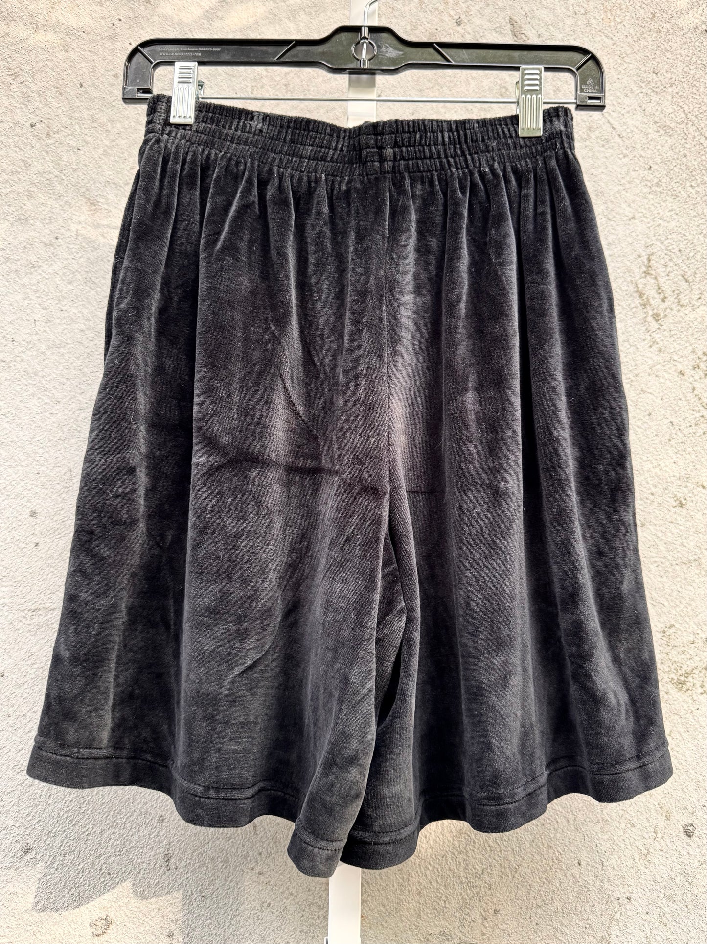 1980s Black Velour Shorts