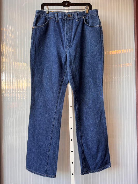 1980s Blue Denim Straight Leg Jeans