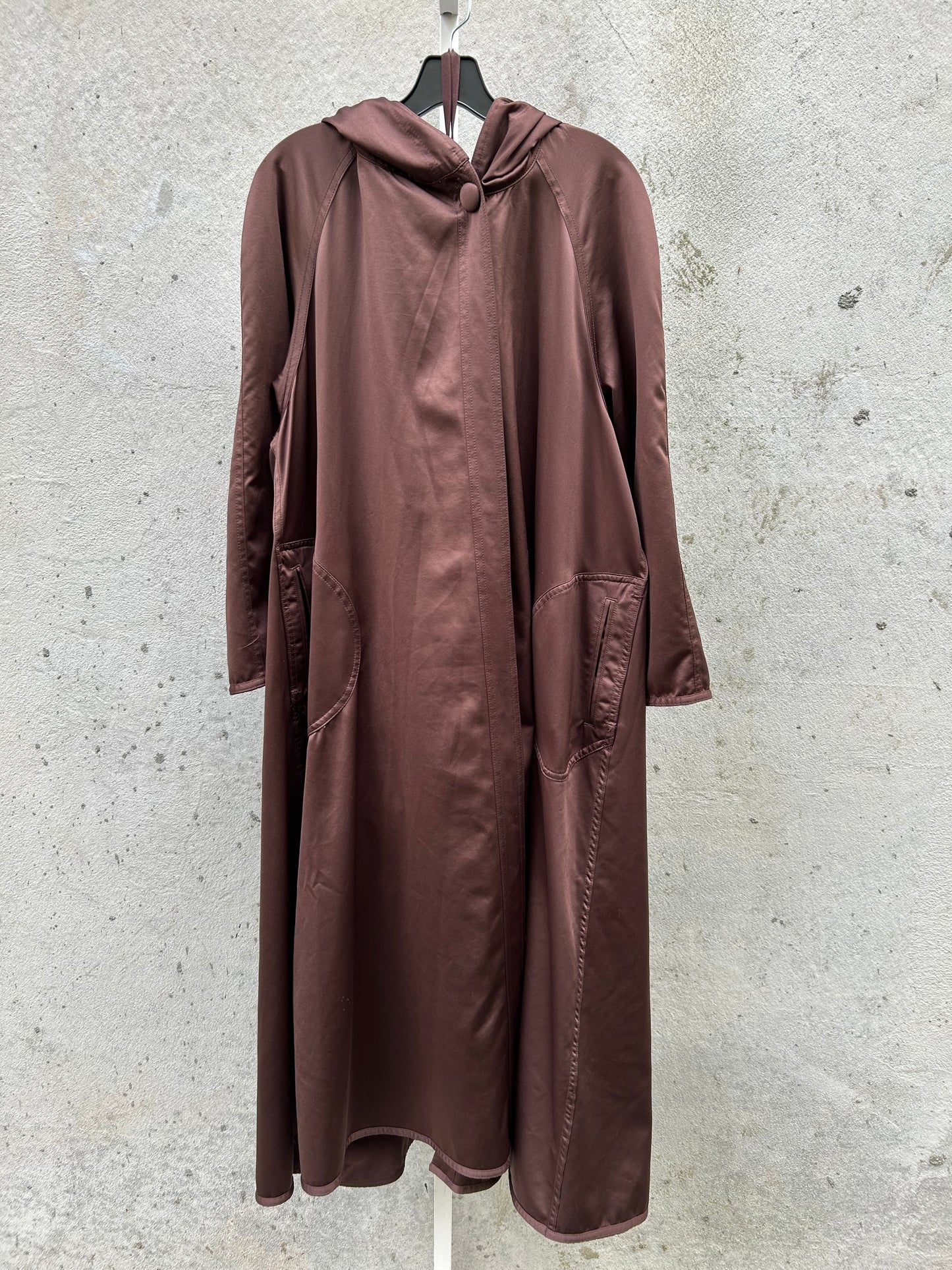 1990s Sackables Brown Reversible Rain Coat & Bag