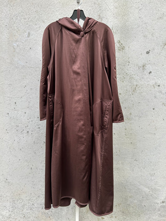 1990s Sackables Brown Reversible Rain Coat & Bag