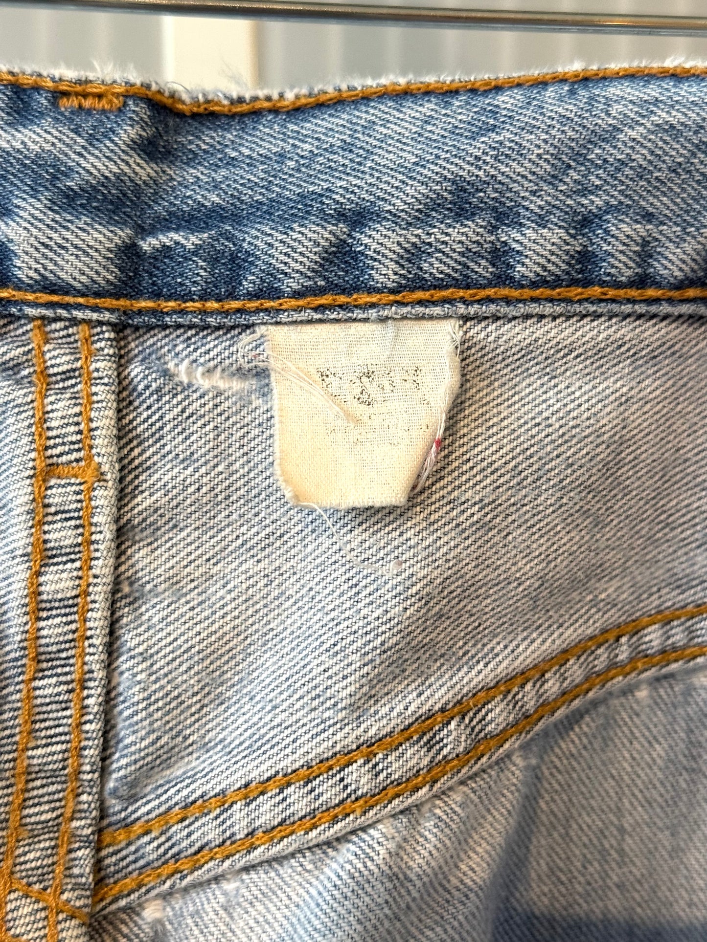 Levi’s 501 Distressed Blue Denim Jeans
