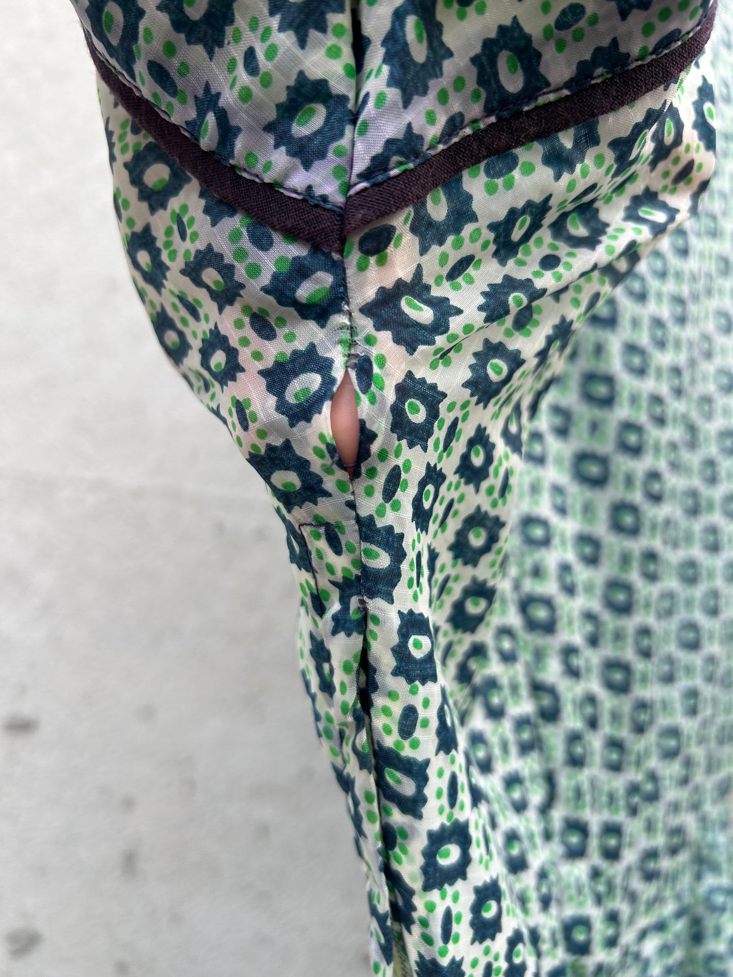 1950s Blue Sheer Shirtwaist Day Dress