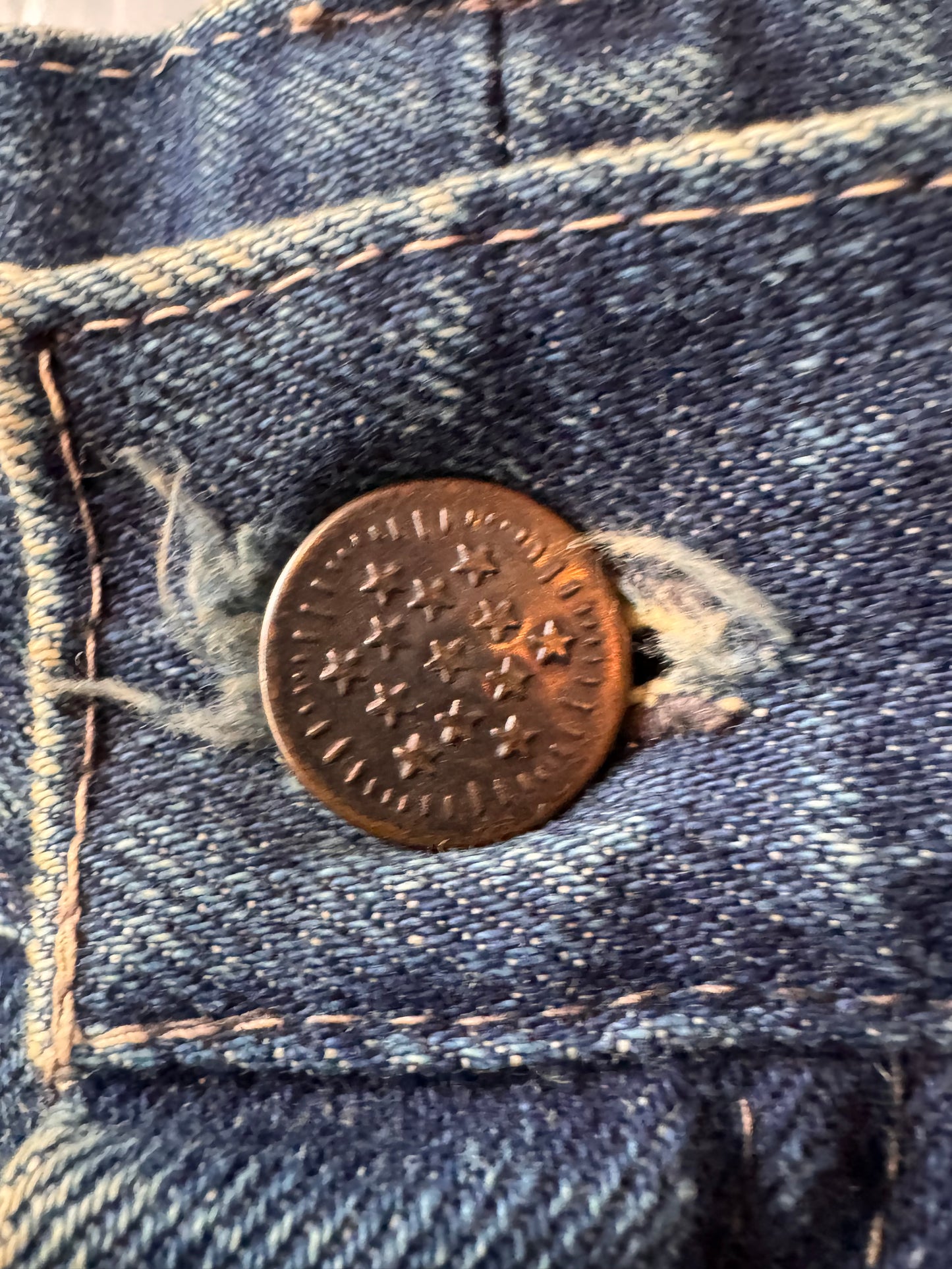 1980s Blue Acid Wash Denim Skirt