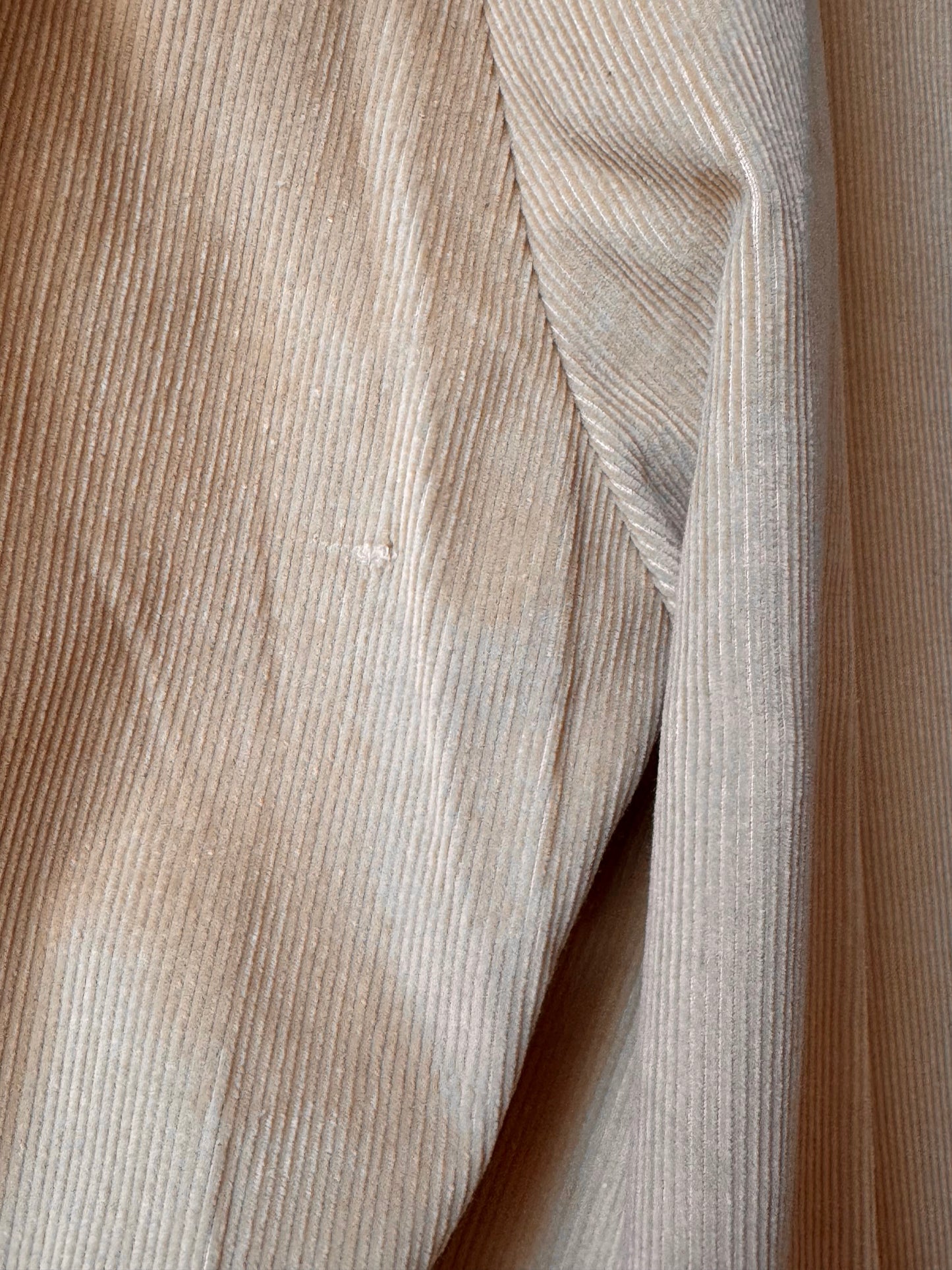 1970s Cream Corduroy Vest & Pants Suit Set