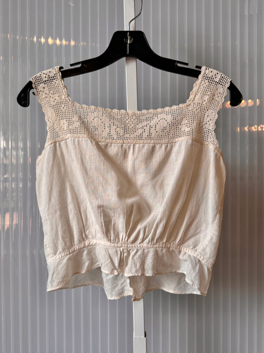 Edwardian White Ecru Lace Corset Cover / Camisole