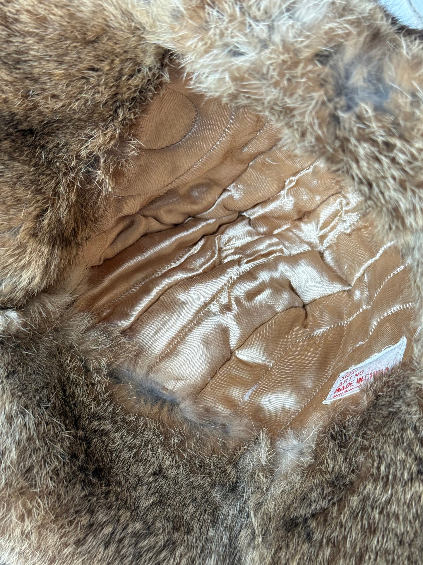 Tan Fur Ushanka / Trapper Hat