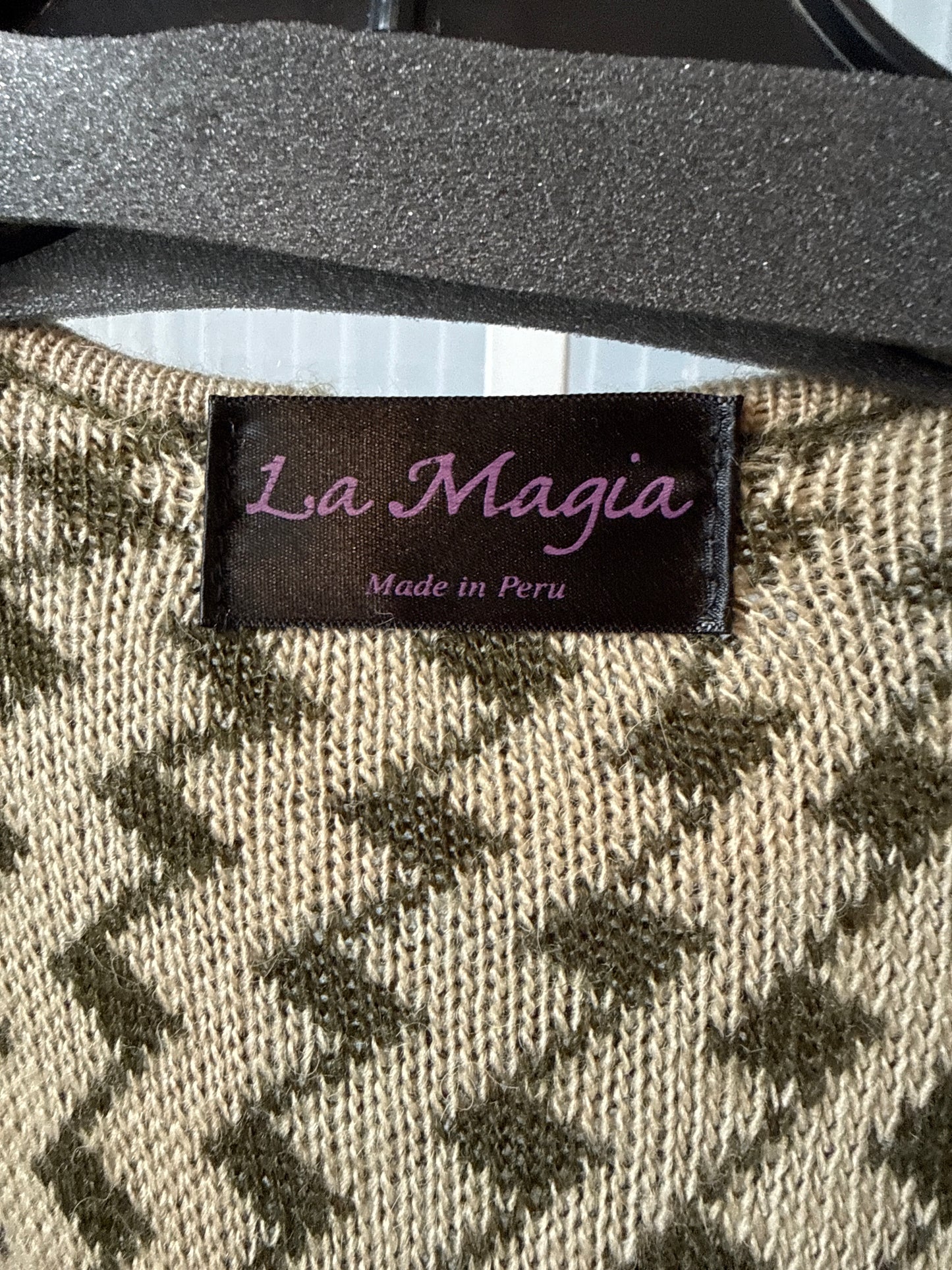 Green Stretch Knit Shawl Wrap Poncho