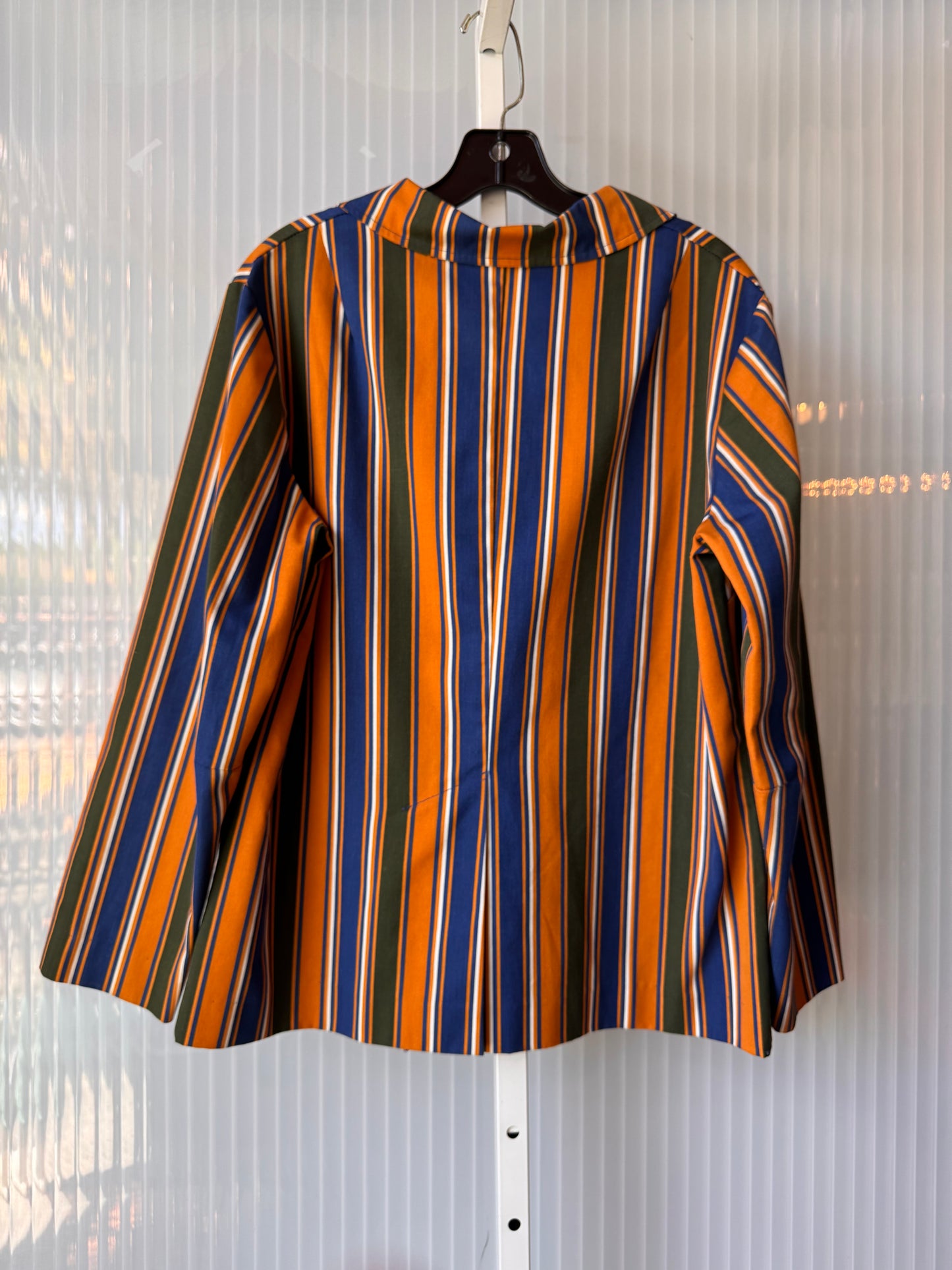 1970s Orange, Green, & Blue Striped Blazer
