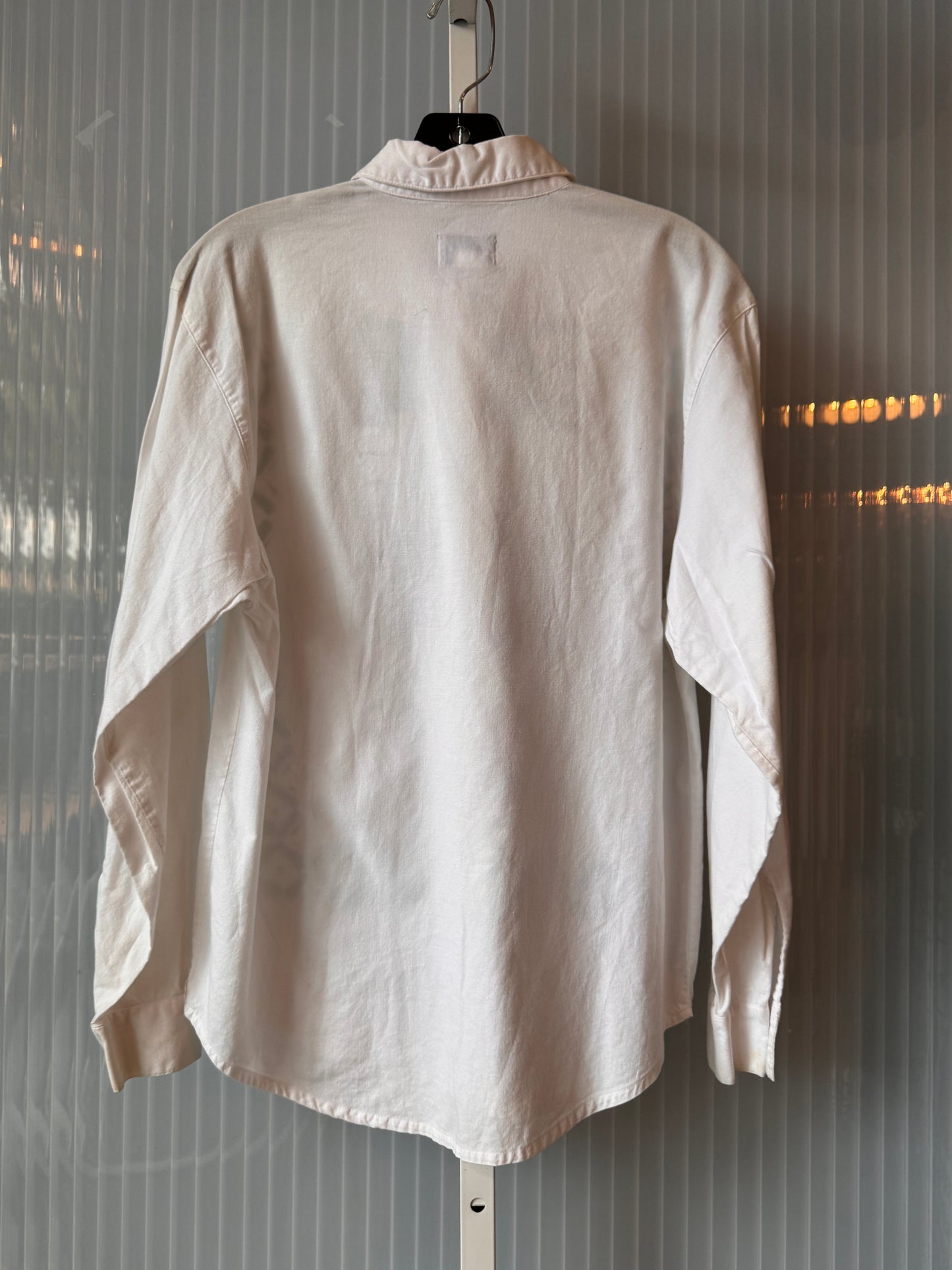 1980s Wrangler Abstract Print White Collared Shirt