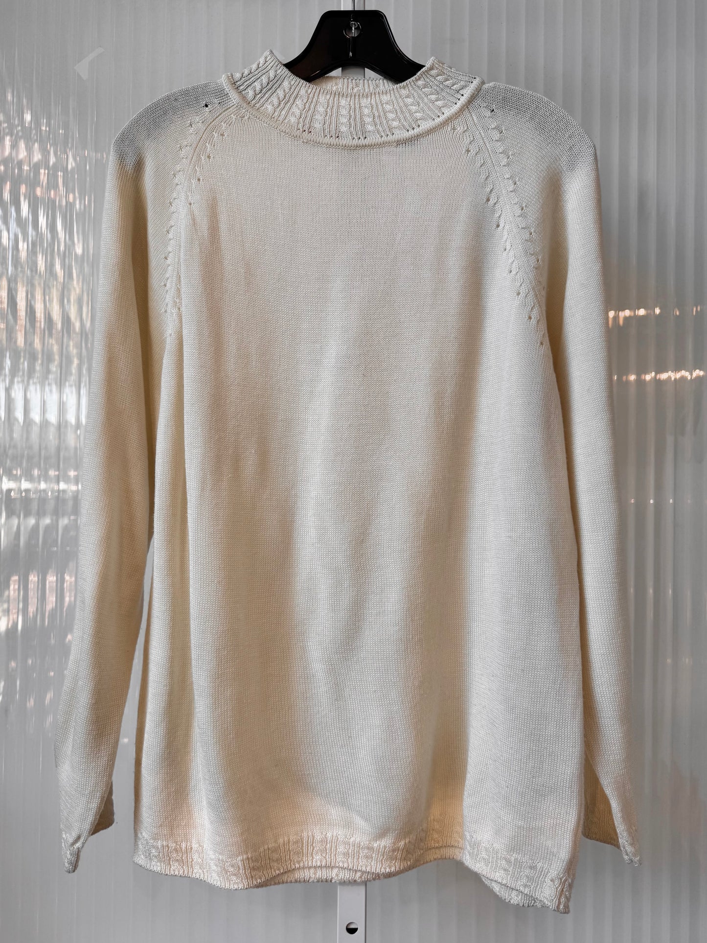 1980s Chaus White Sweater