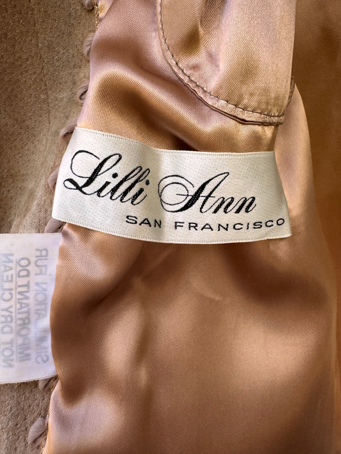 Tan Faux Fur Paneled Jacket