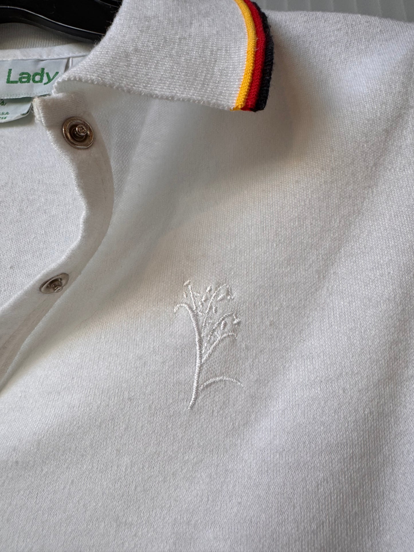 1980s White Sleeveless Tennis Shirt & Shorts Set