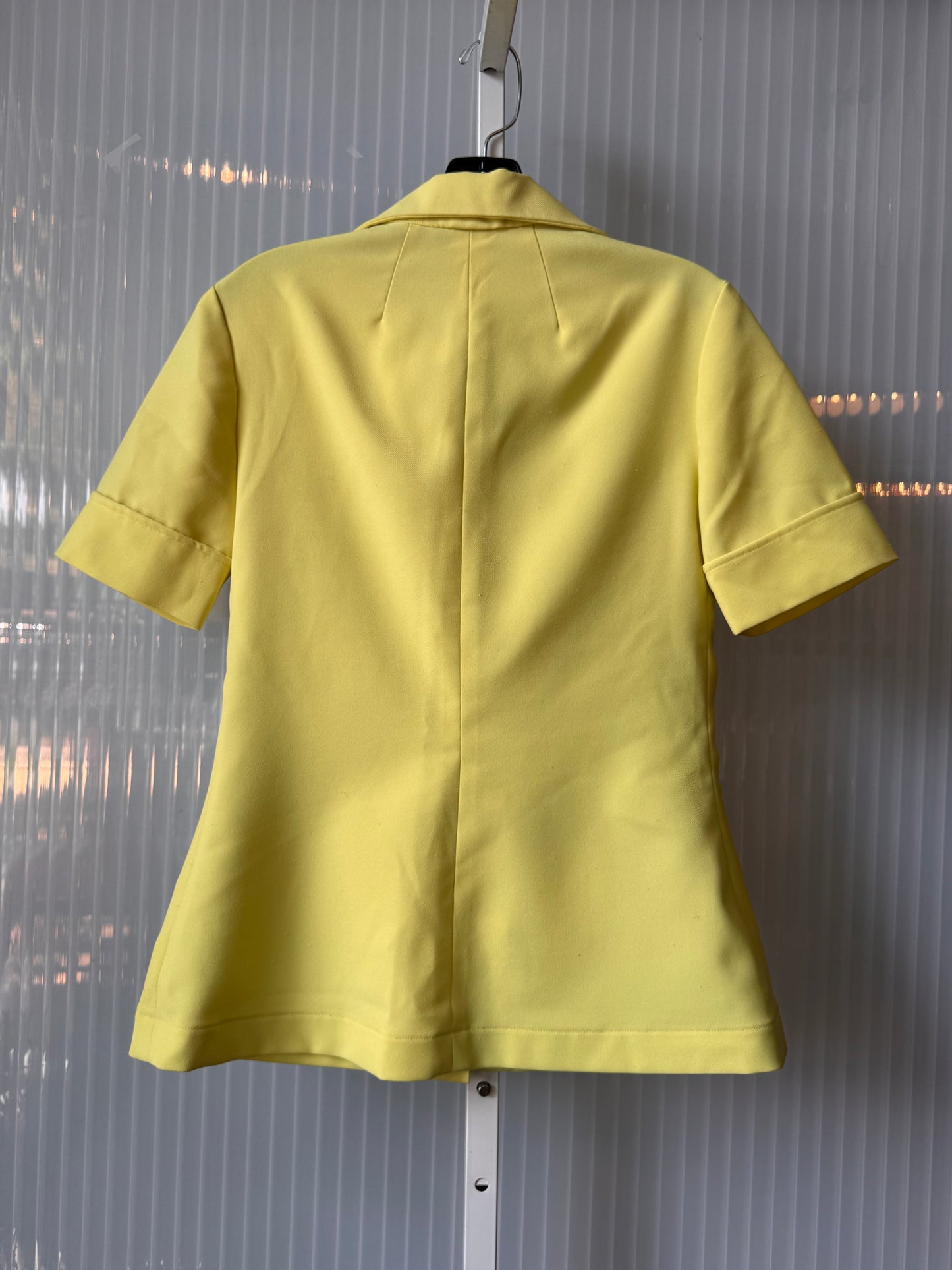 1970s Banana Yellow Point-Collar Shacket