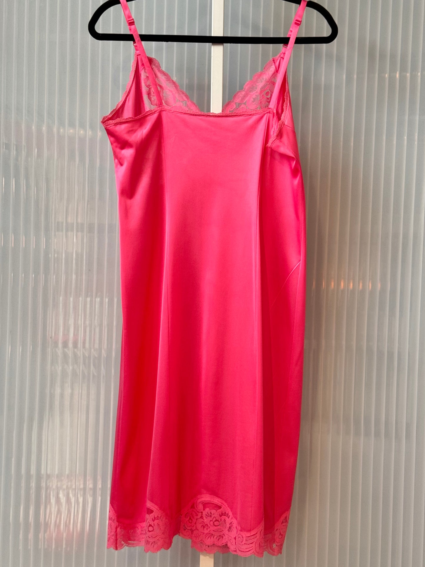 1970s Fuchsia Pink Slip
