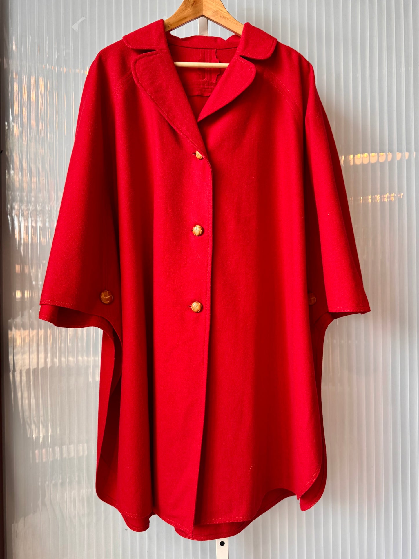 1970s Homemade Red Riding Cape