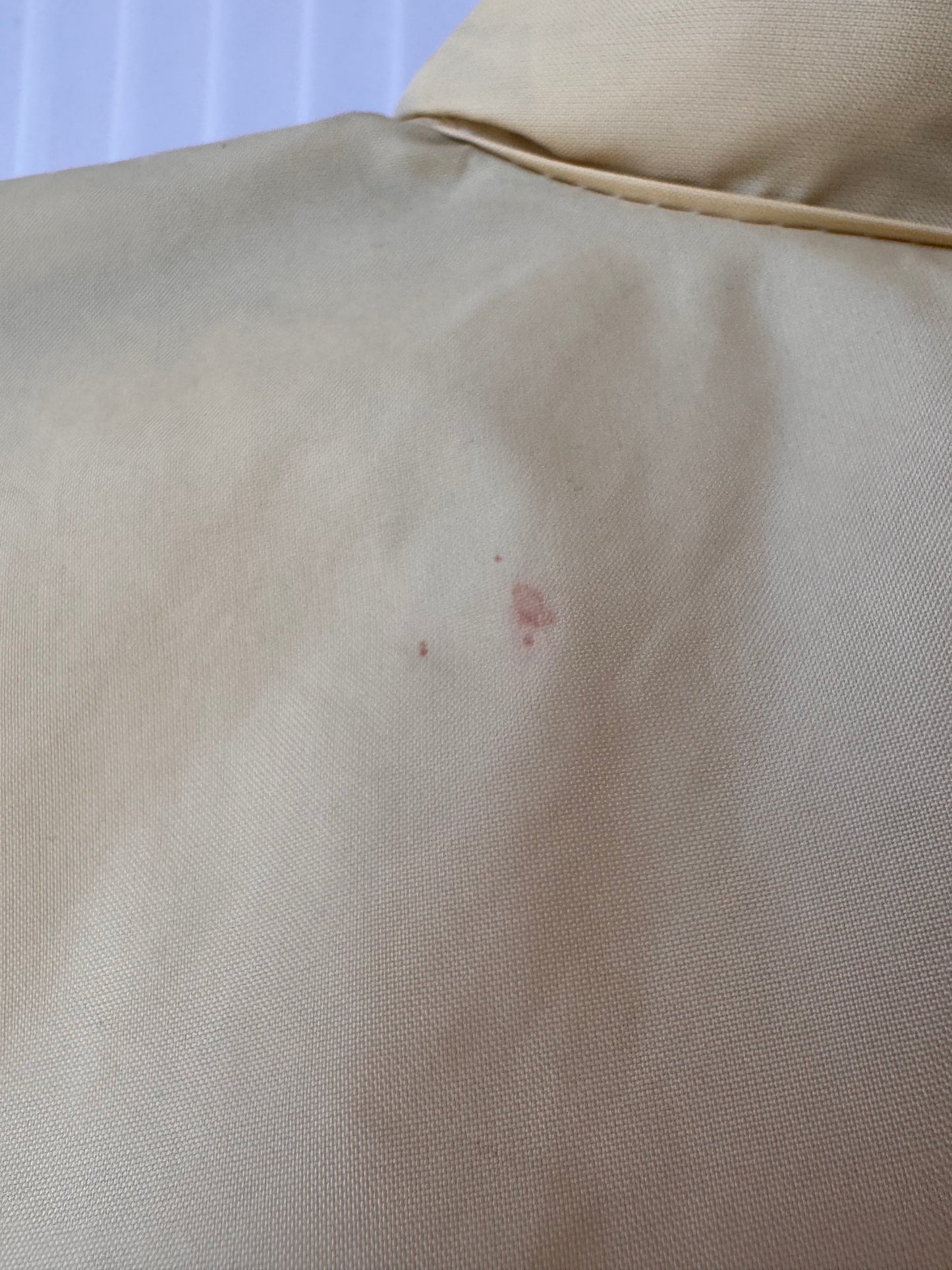 1970s Muted Yellow Hooded Rain Jacket