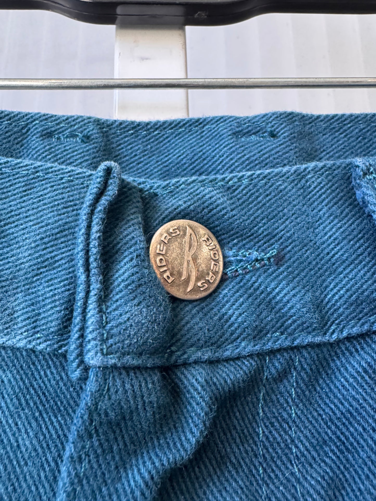 1990s Teal Riders Denim Mom Jeans