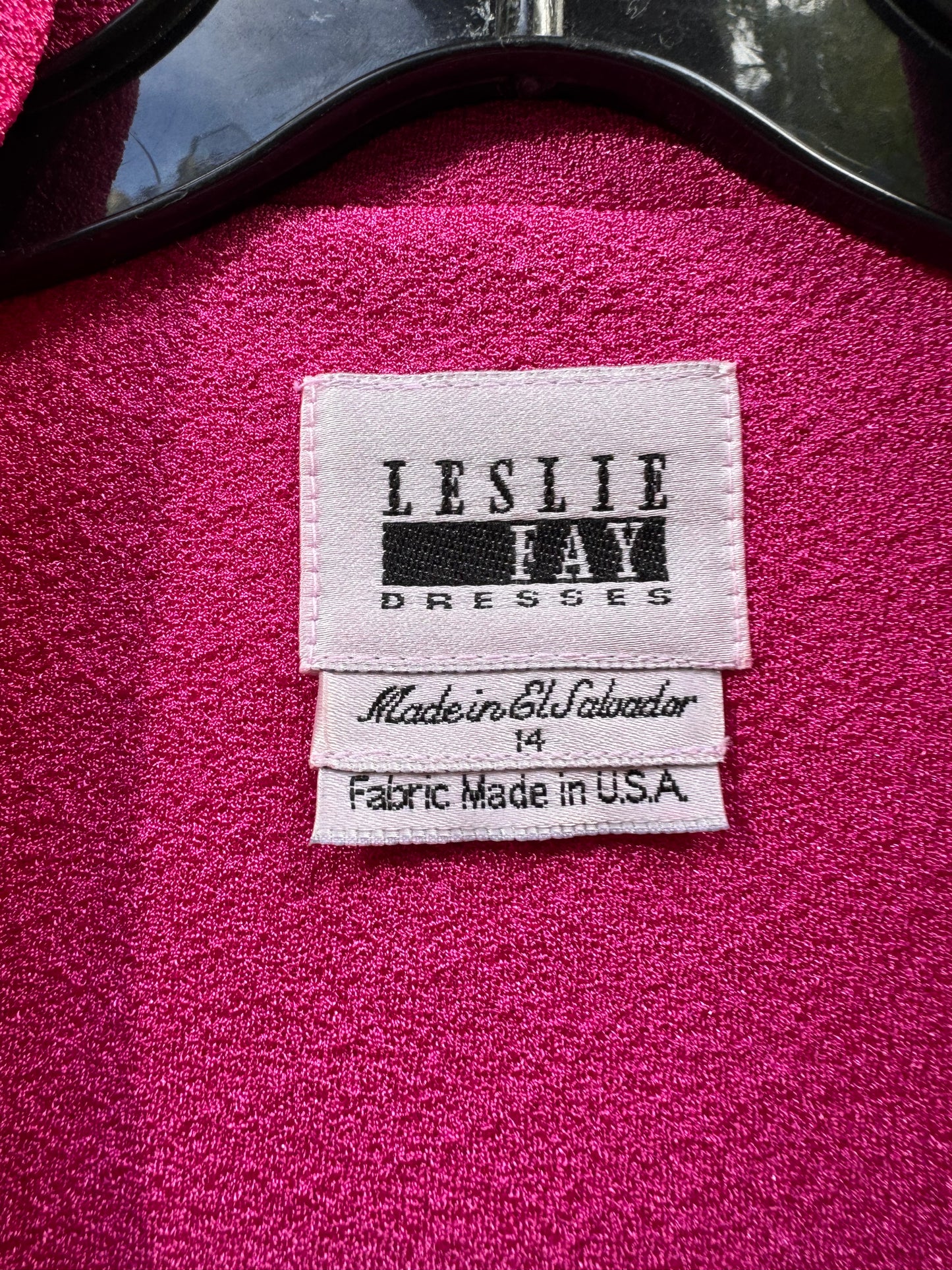 1980s Fuchsia & Black Blazer