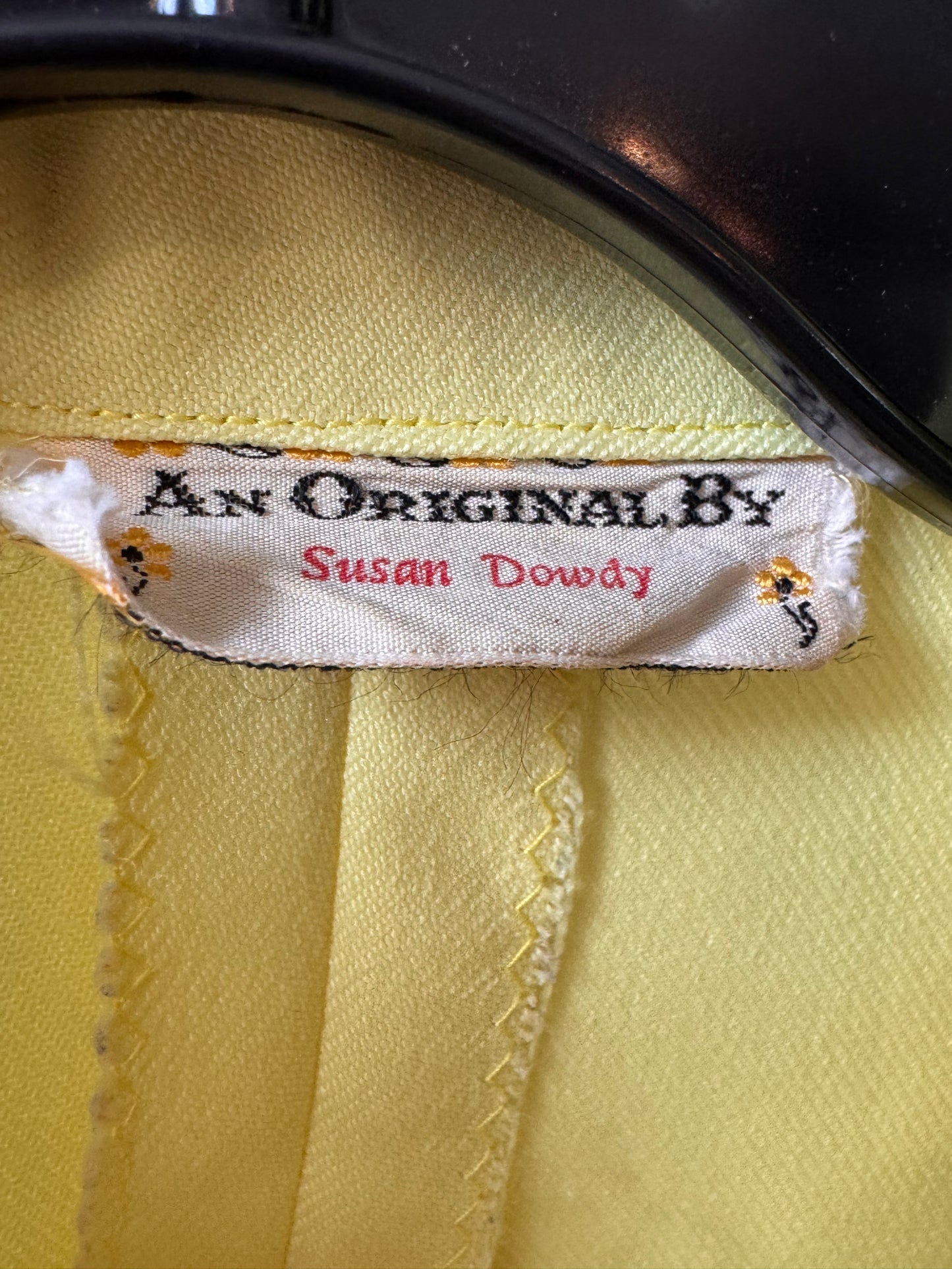 1970s Banana Yellow Point-Collar Shacket