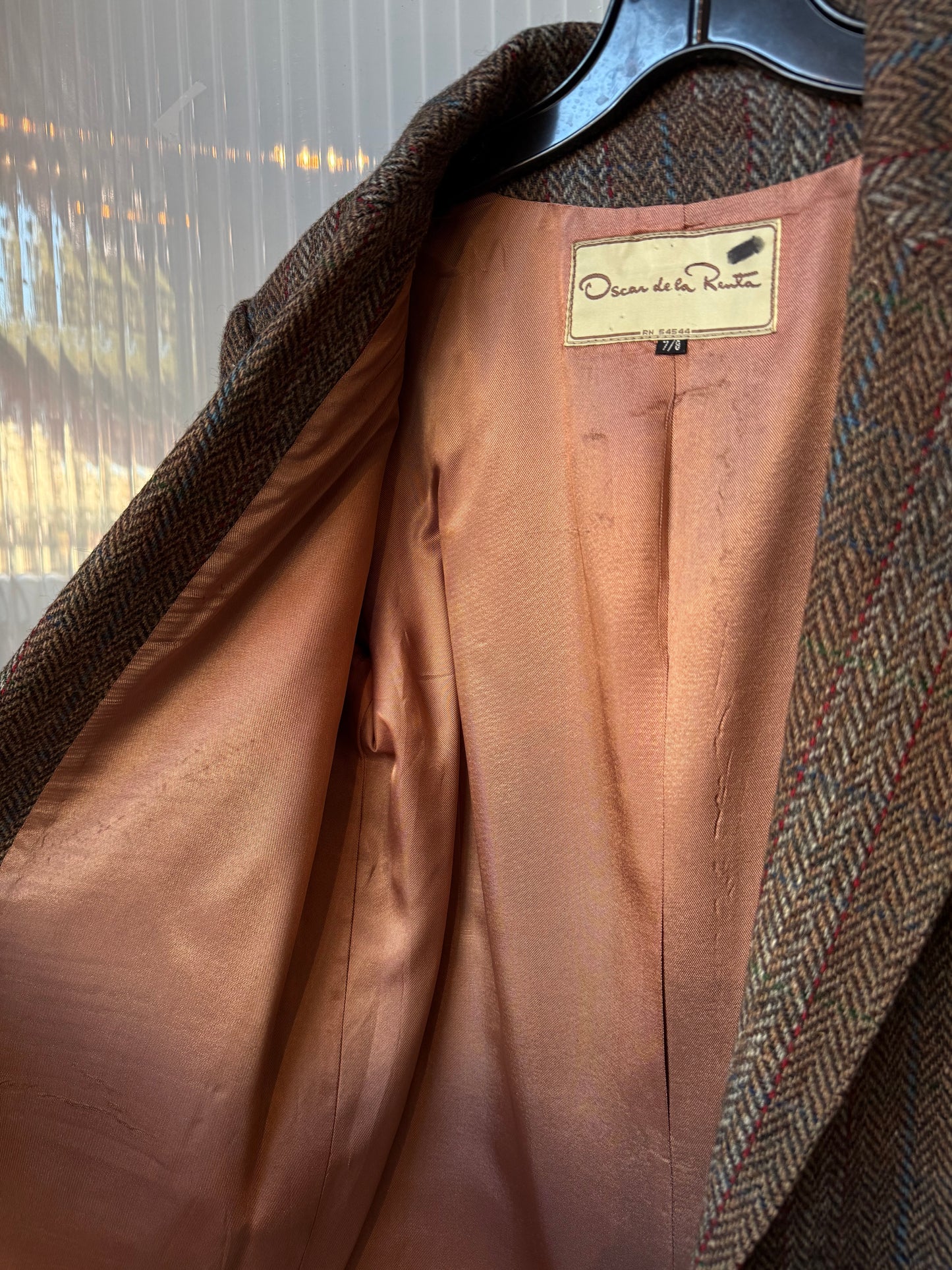 1980s? Oscar de la Renta Herringbone Blazer