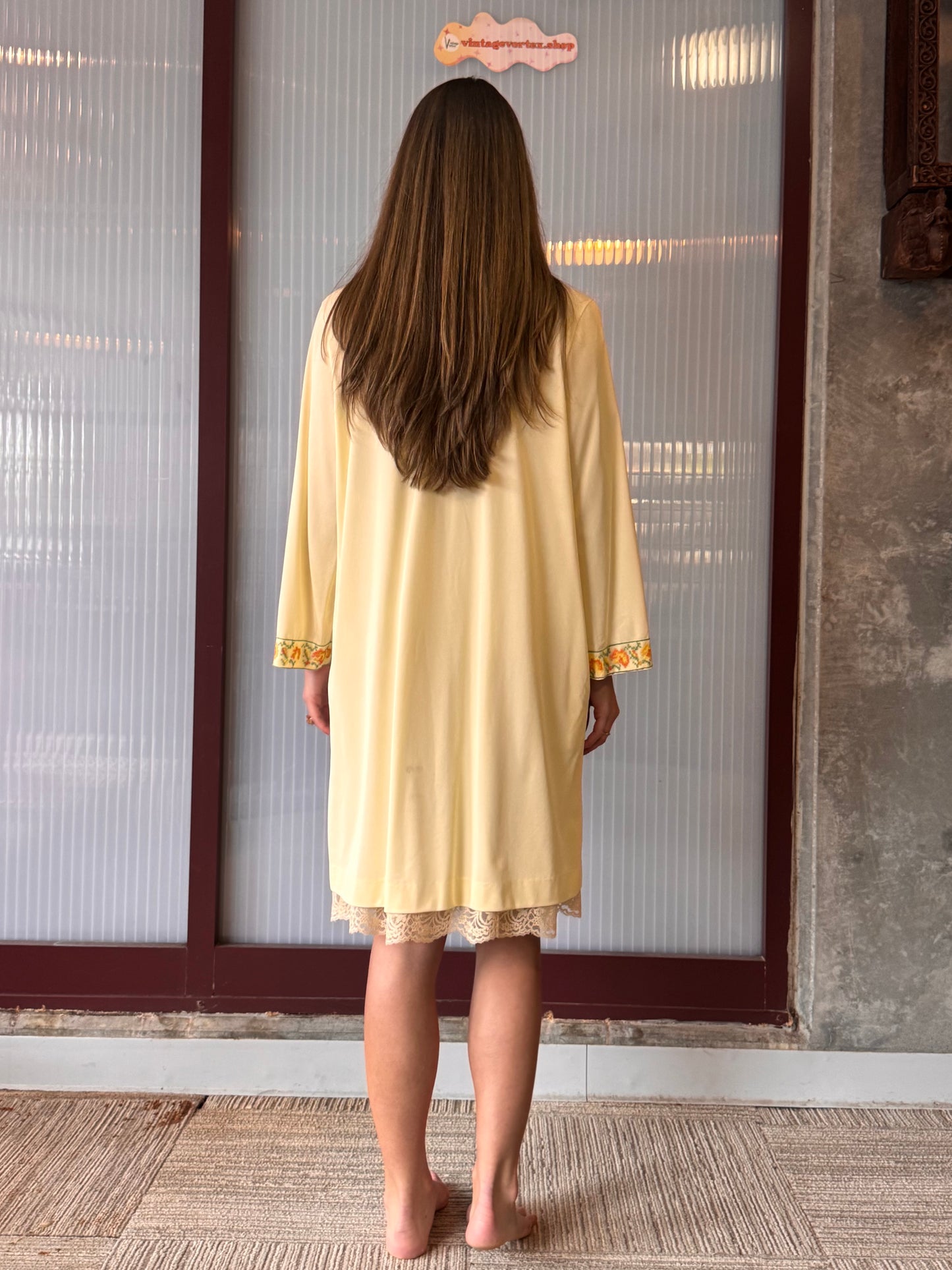 1960s Gossard Artemis Yellow Nightgown