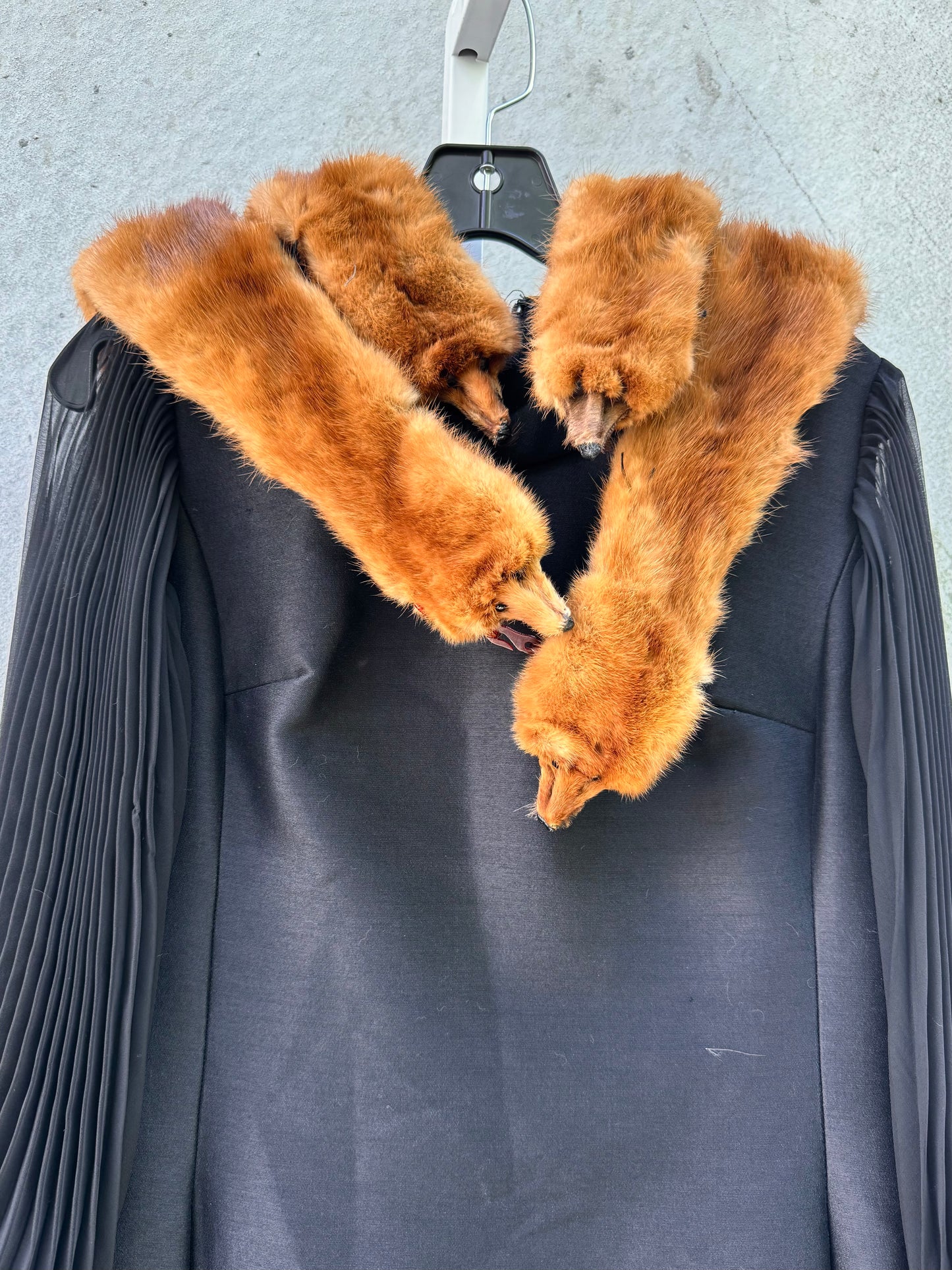 Brown Four Pelt Mink Collar