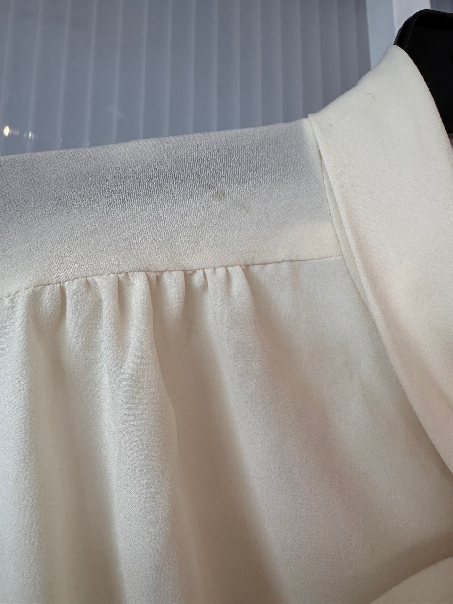 1970s Ivory Pussybow Blouse