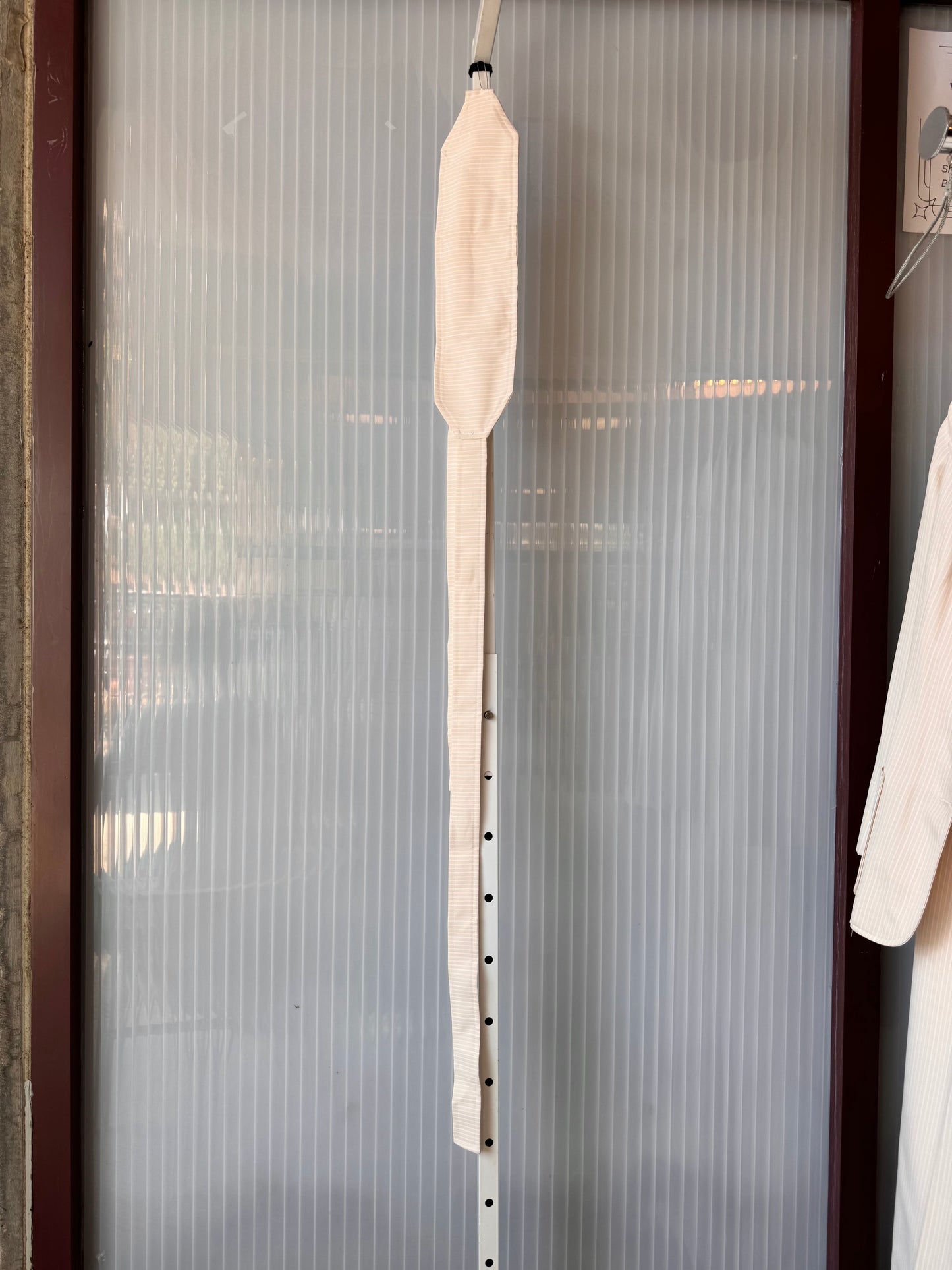 1970s Cream & White Pinstripe Jumpsuit & Blazer Set