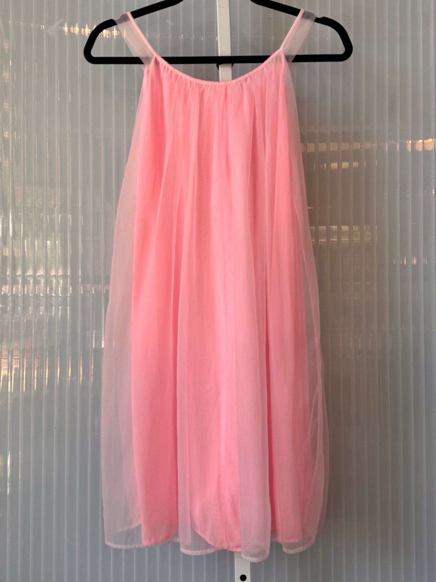 1960s Pink Babydoll Nightgown