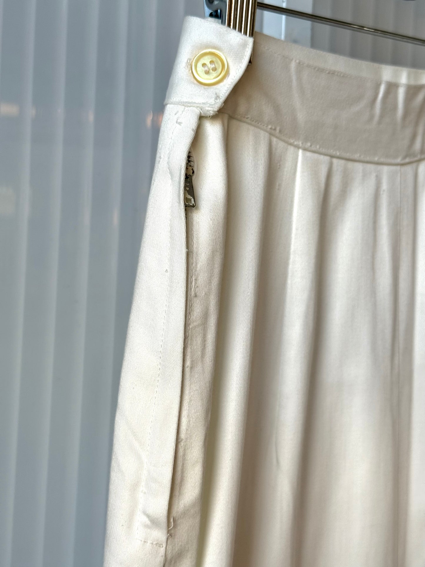 1960s White Top & Skirt Set