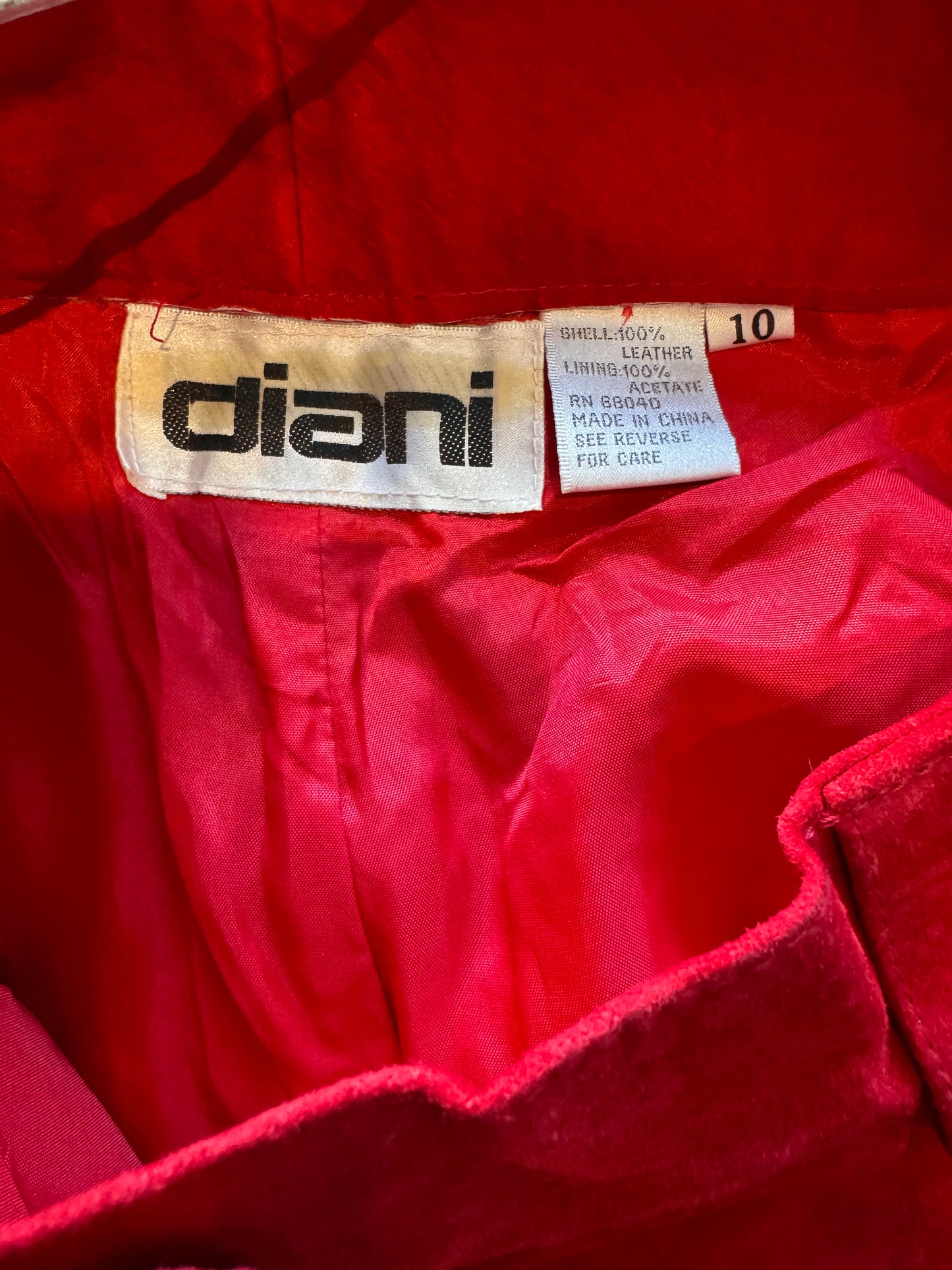 1980s Red Suede Pleated Shorts