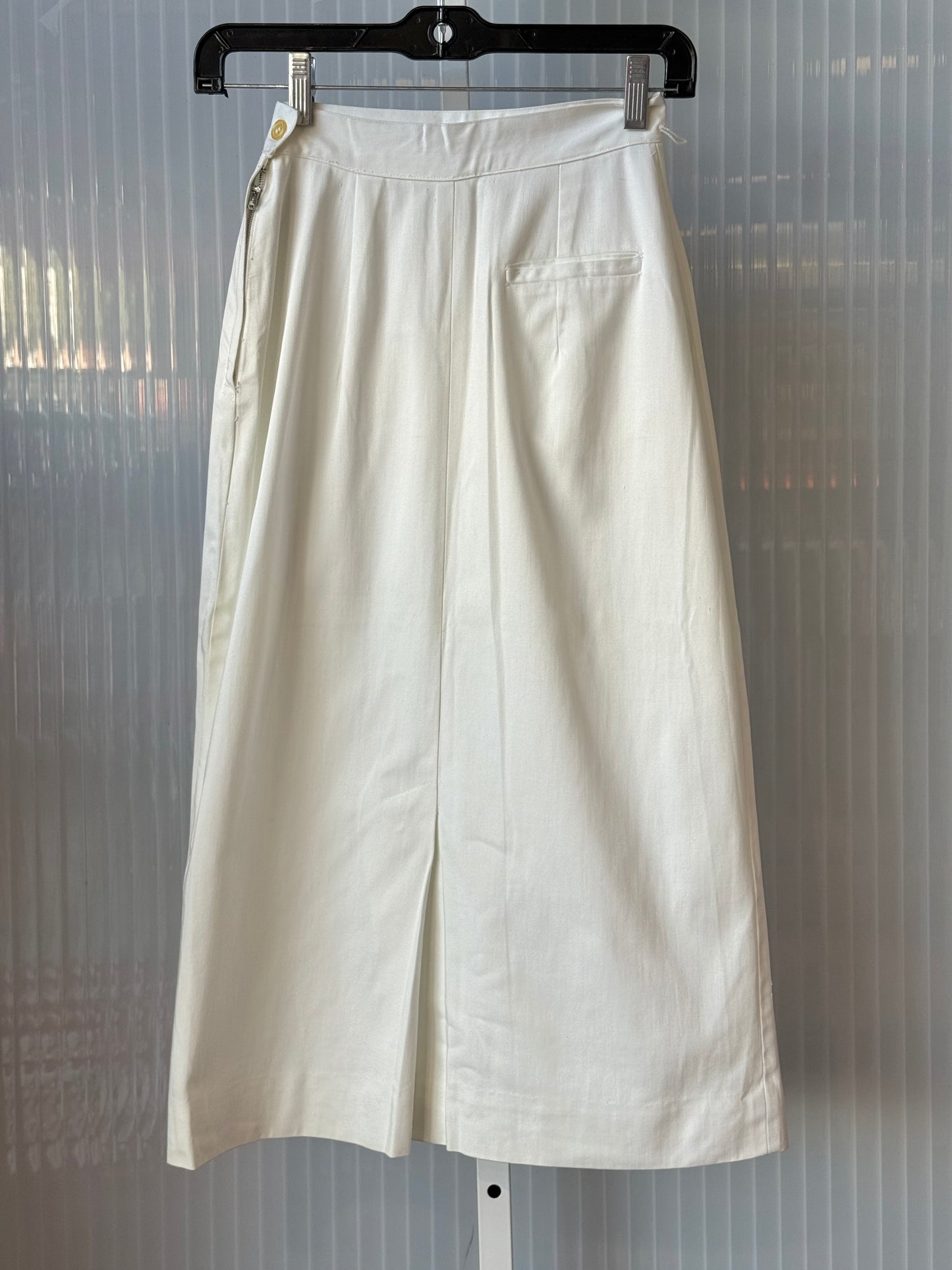 1960s White Top & Skirt Set