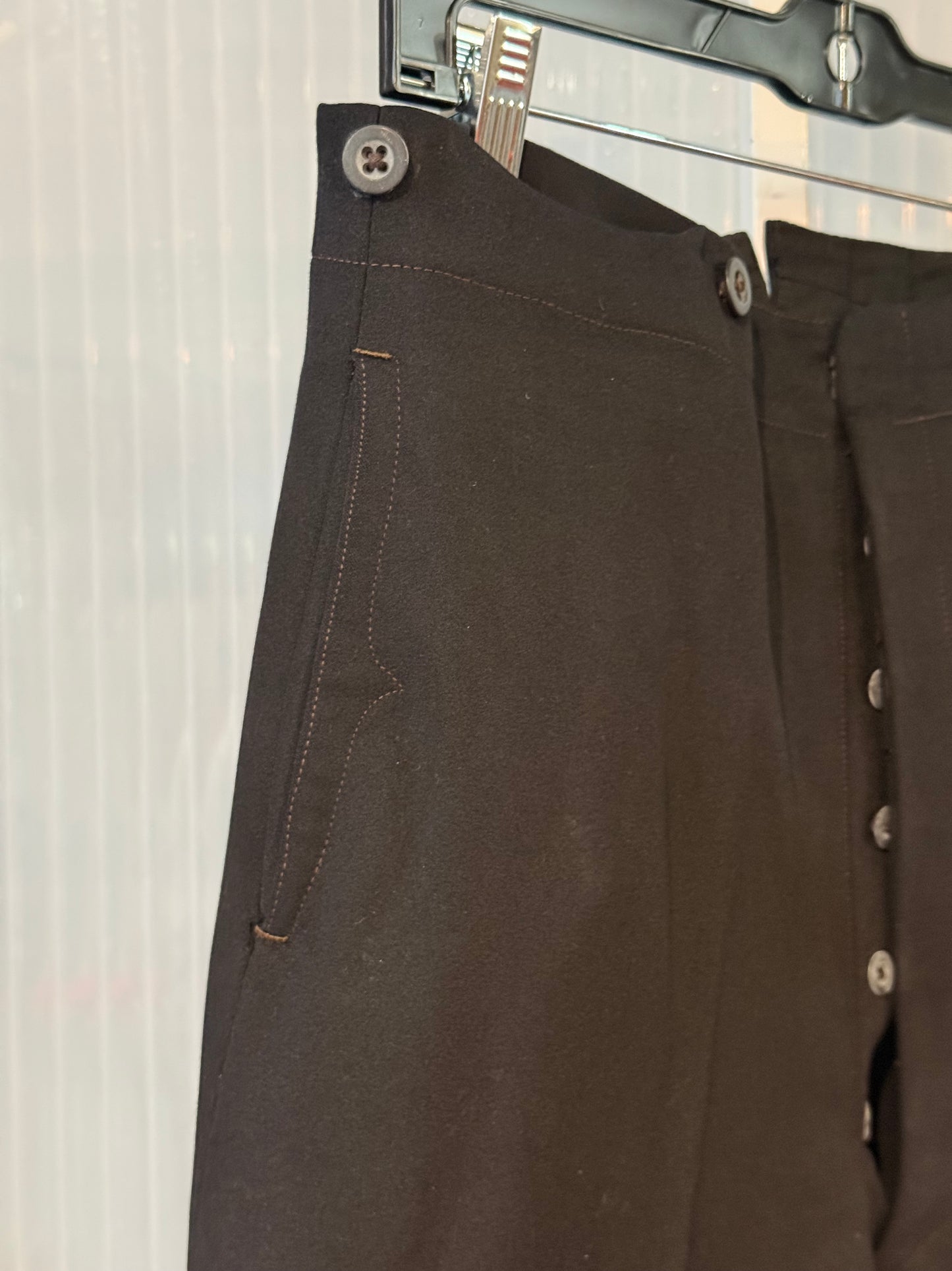 Edwardian Era Black Tailcoat Vest & Pants Set