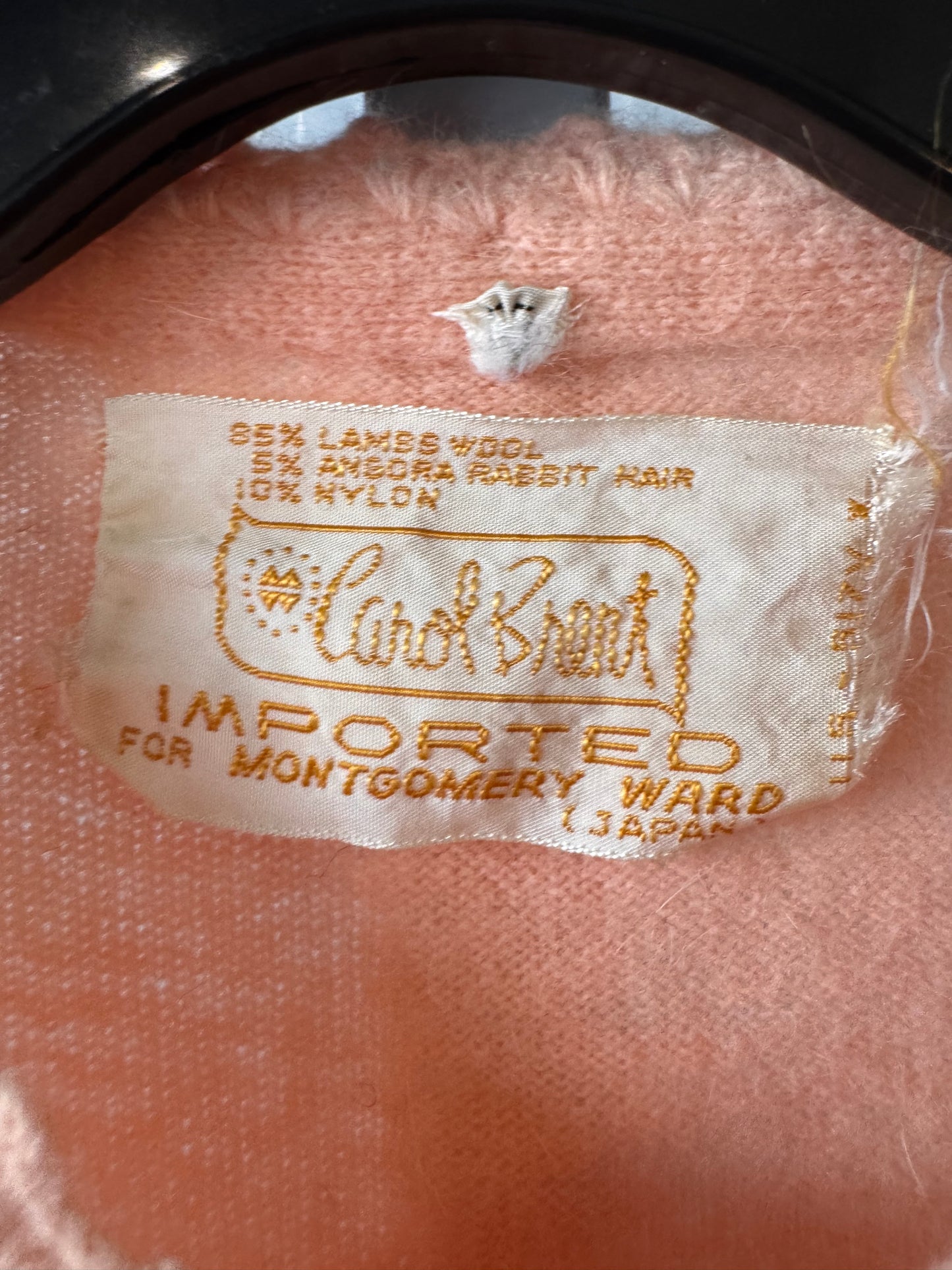 1950s Pink Wool Cardigan