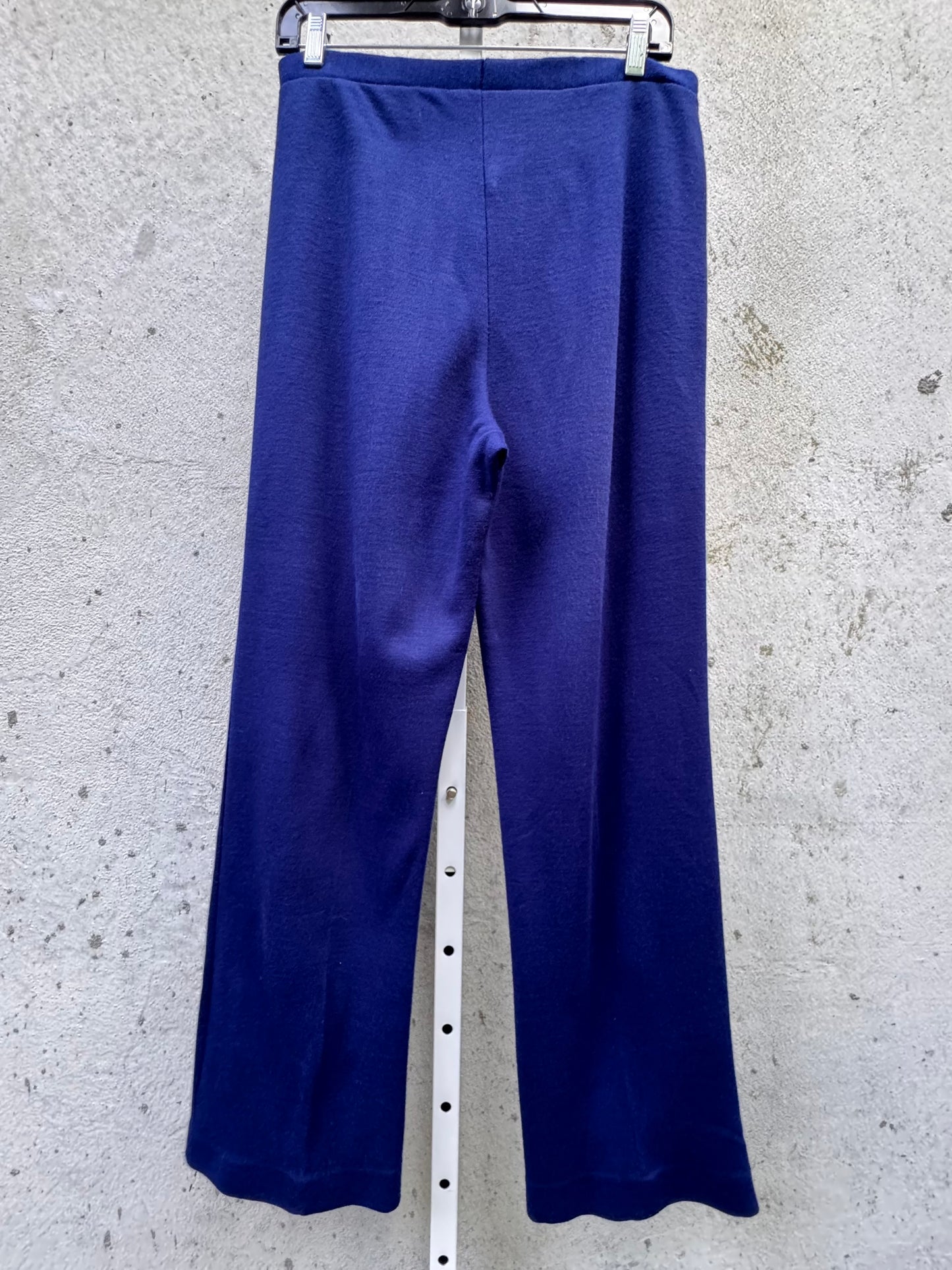 1970s Wide Leg Navy Blue Trousers