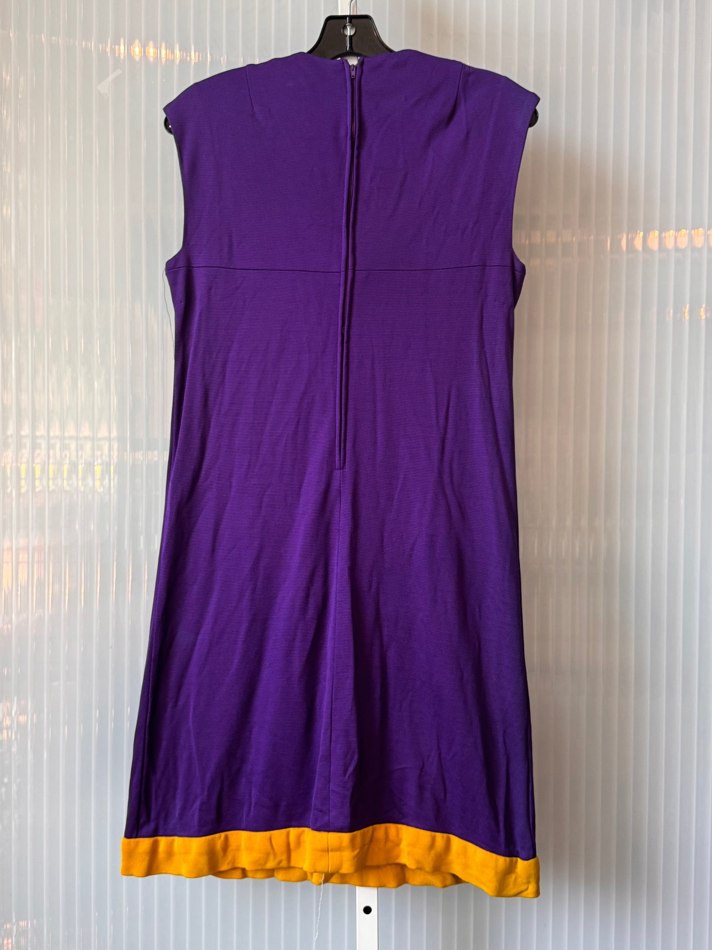 1960s Purple & Yellow Shift Dress