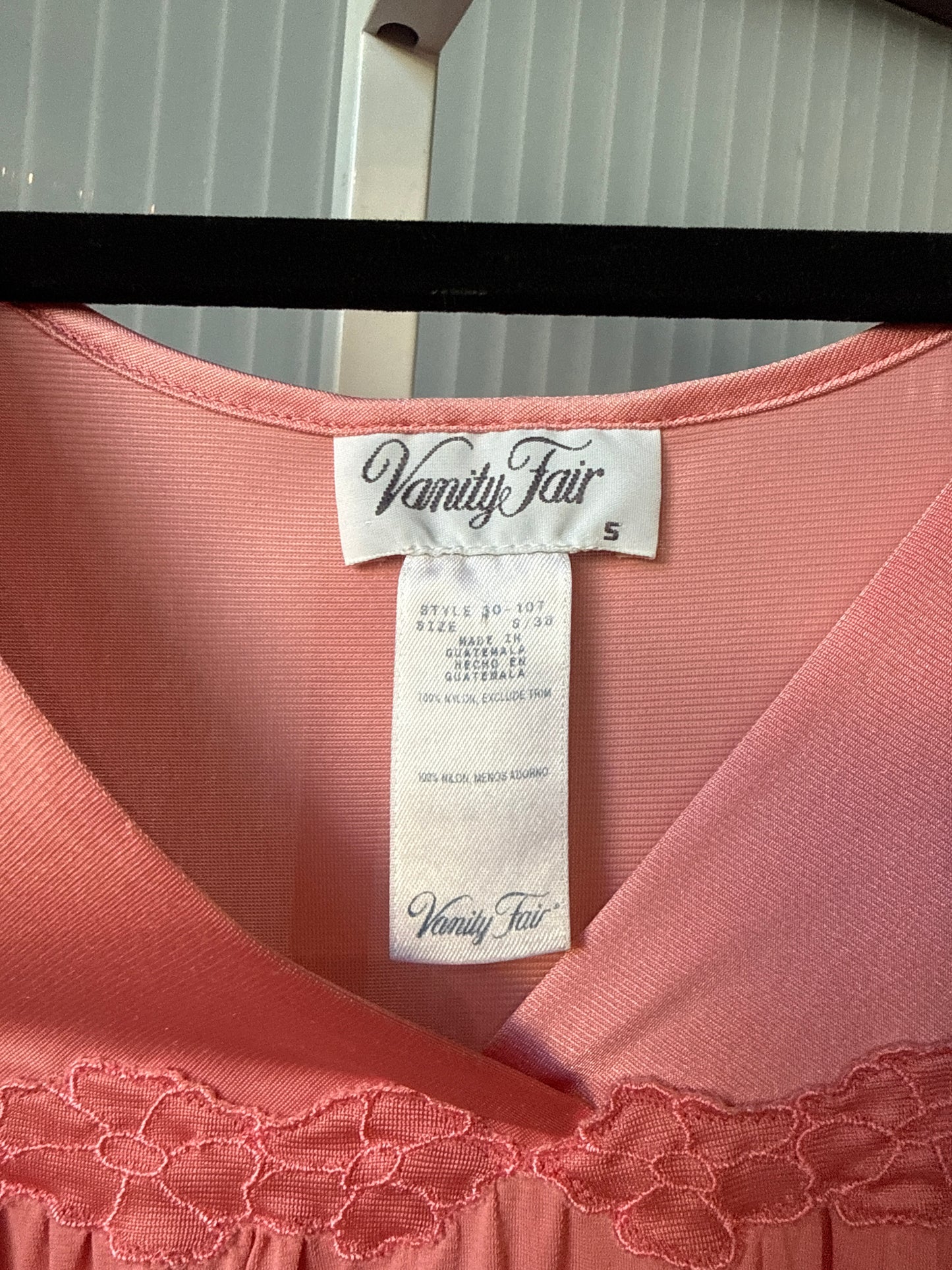 1960s Vanity Fair Pink Nightgown